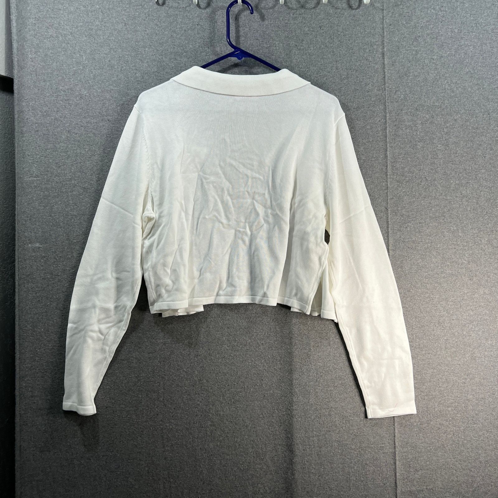 Isaac Mizrahi Isaac Mizrahi Live! Collared Sweater Cardigan Cardi Size L / US 10 / IT 46 - 2 Thumbnail