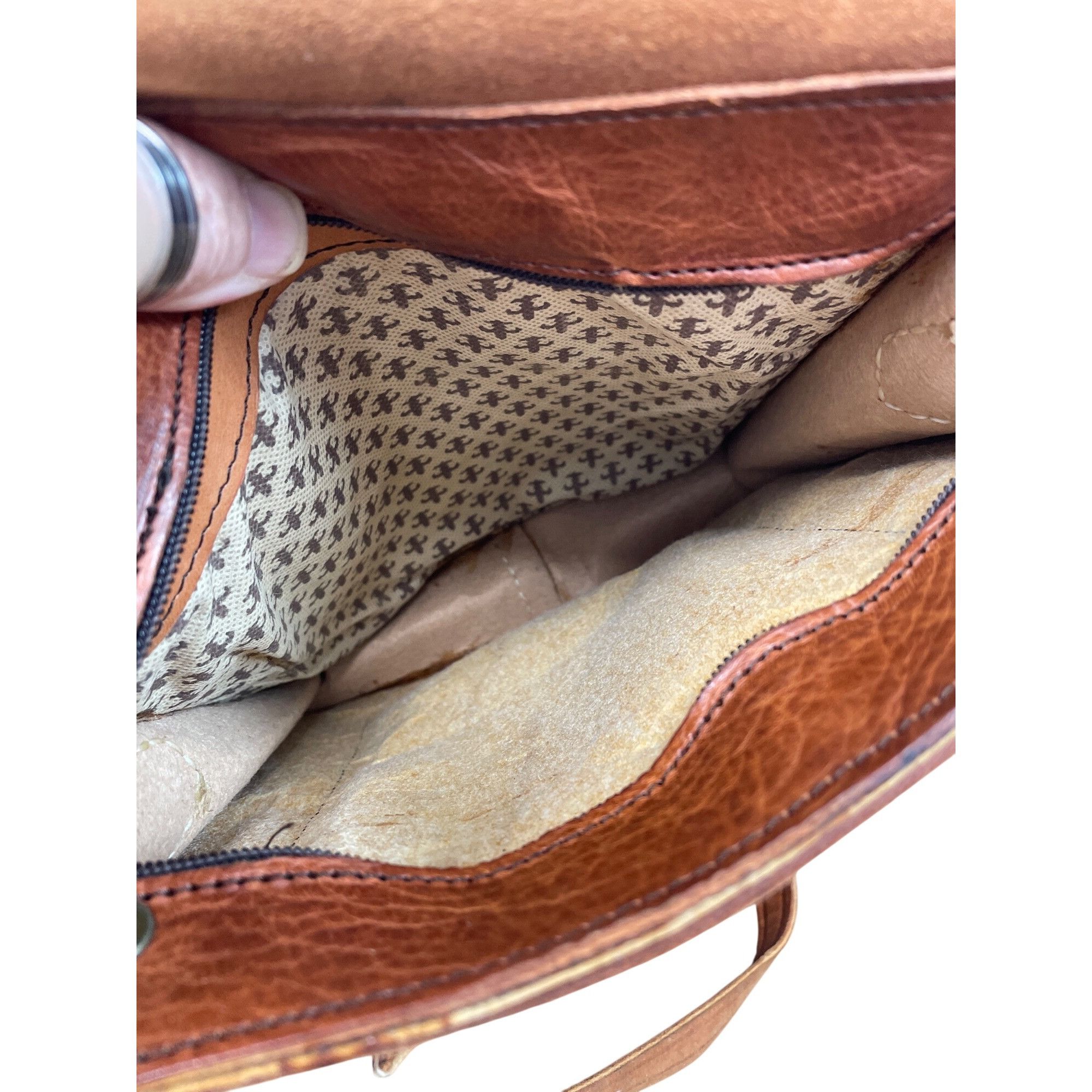 Other VTG unbranded womans brown leather adjustable crossbody bag Size ONE SIZE - 14 Thumbnail