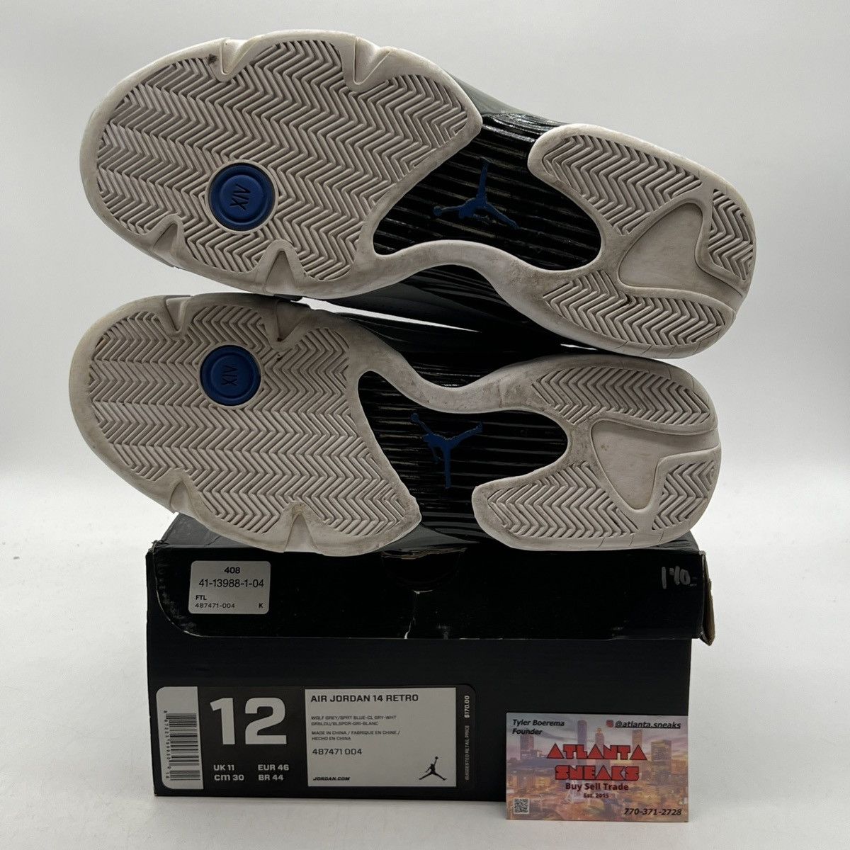 Jordan Brand Air Jordan 14 wolf grey Size US 12 / EU 45 - 8 Thumbnail