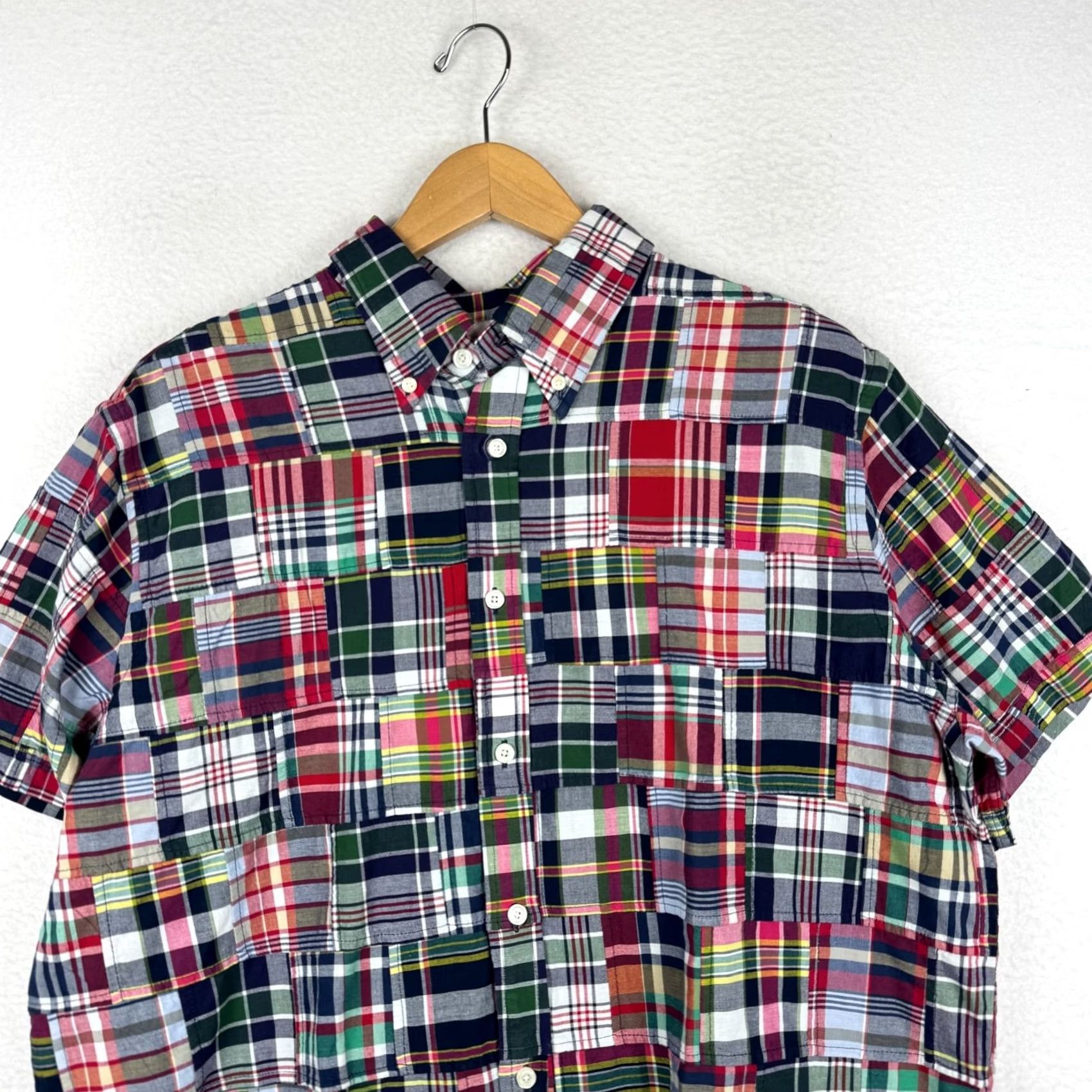 Brooks Brothers Brooks Brothers 1818 Men's L Regent Fit Plaid Short Sleeve Button-Down Shirt Size US 33 - 4 Thumbnail