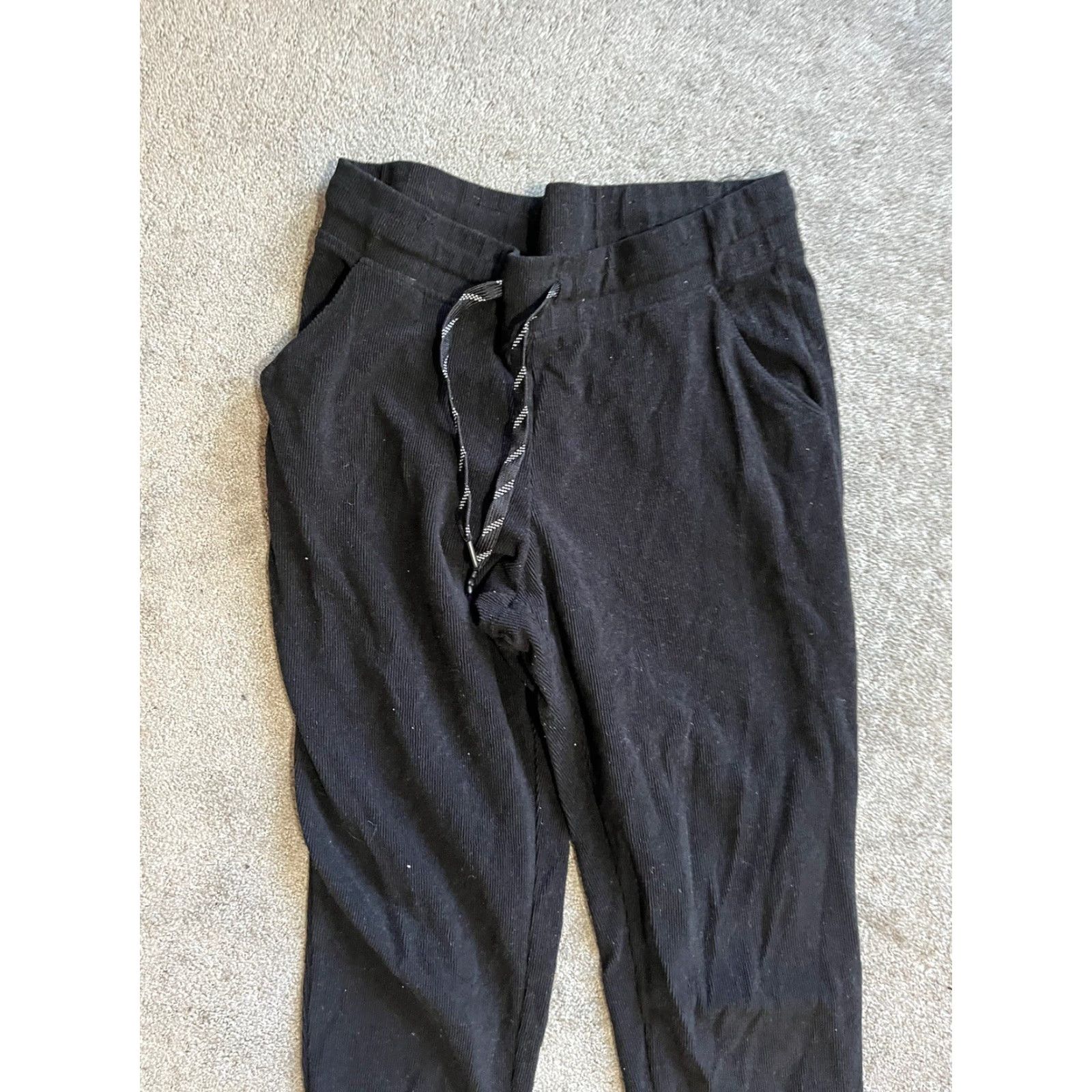Andrew Marc ANDREW MARC Black Stretch Joggers Women Size Large Loungewear Size 36" / US 14 / IT 50 - 2 Thumbnail