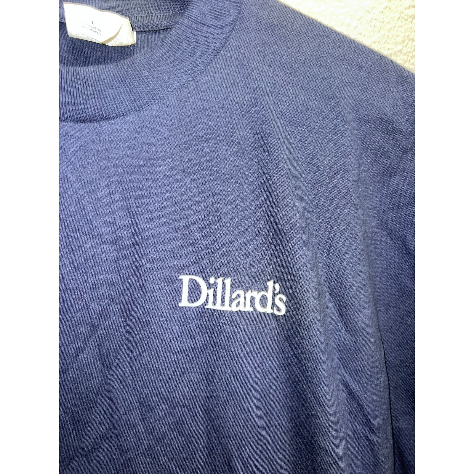 Jerzees Vintage Dilliards Shirt Dilliard's Shop Blue Tee Large 90s Size US L / EU 52-54 / 3 - 3 Thumbnail