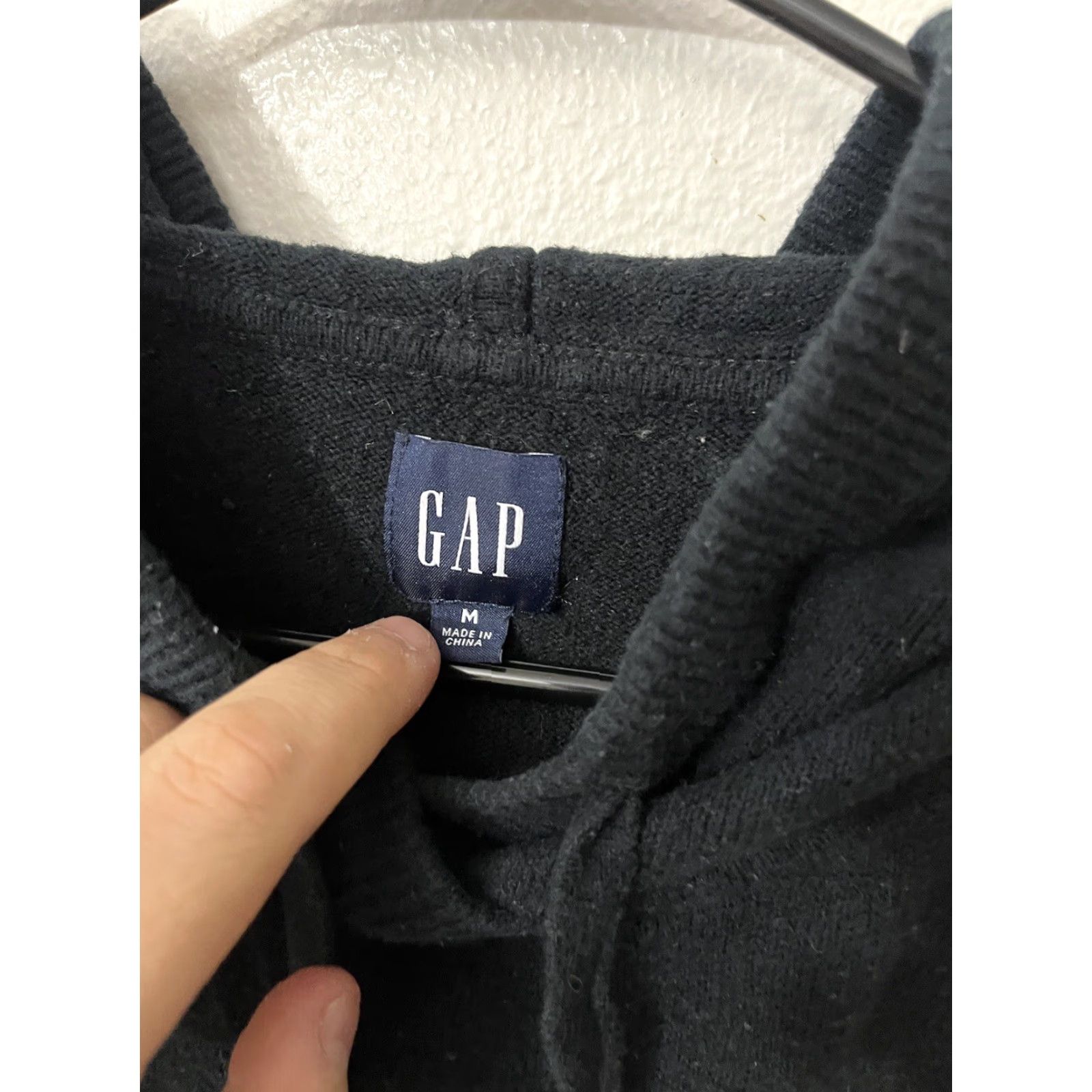 Gap GAP Hoodie Pullover Women’s M Black Cotton Polyester Sweatshirt Regular Women’s Pullover Hoodie Pocket Hooded Crew Neck Size M / US 6-8 / IT 42-44 - 2 Thumbnail