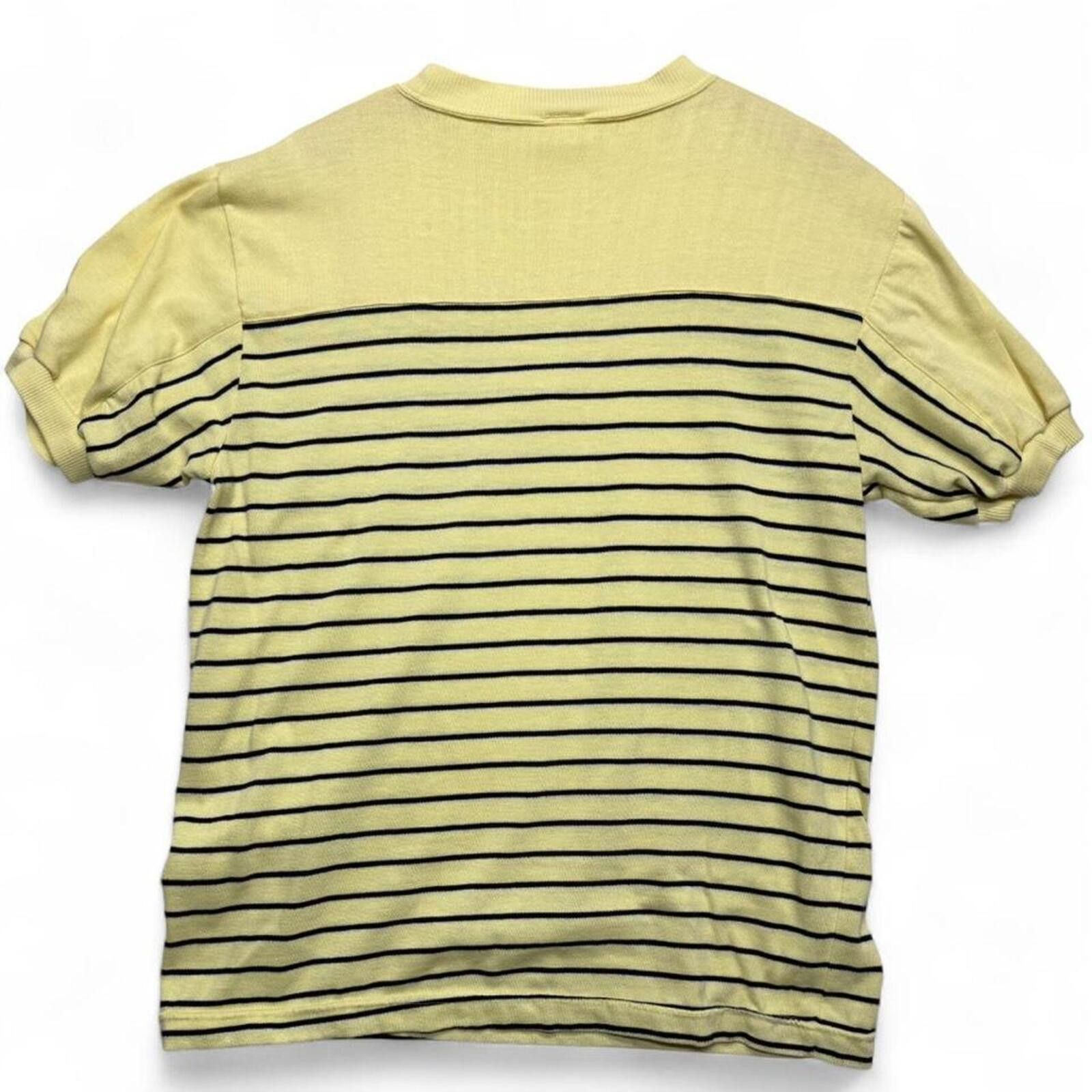Other Vintage 90s Hush Puppies yellow/black striped ringer tee XL Size US XL / EU 56 / 4 - 2 Thumbnail