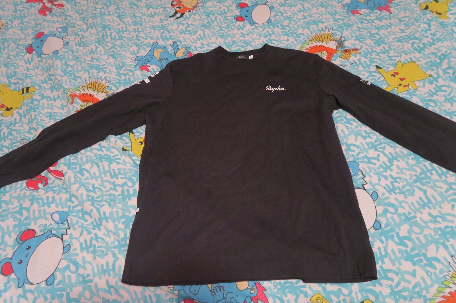 Rapha Logo Long Sleeve T-Shirt Medium Comcast Team Sky