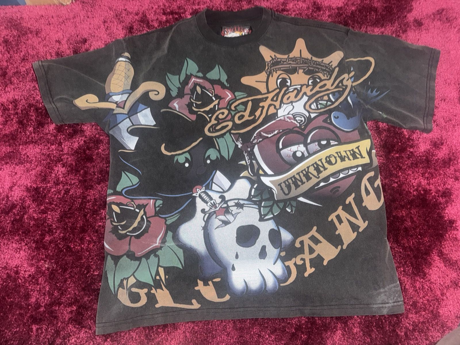 GloGang Chiefkeef Ed hardy Unknown london Glo gang T-Shirt