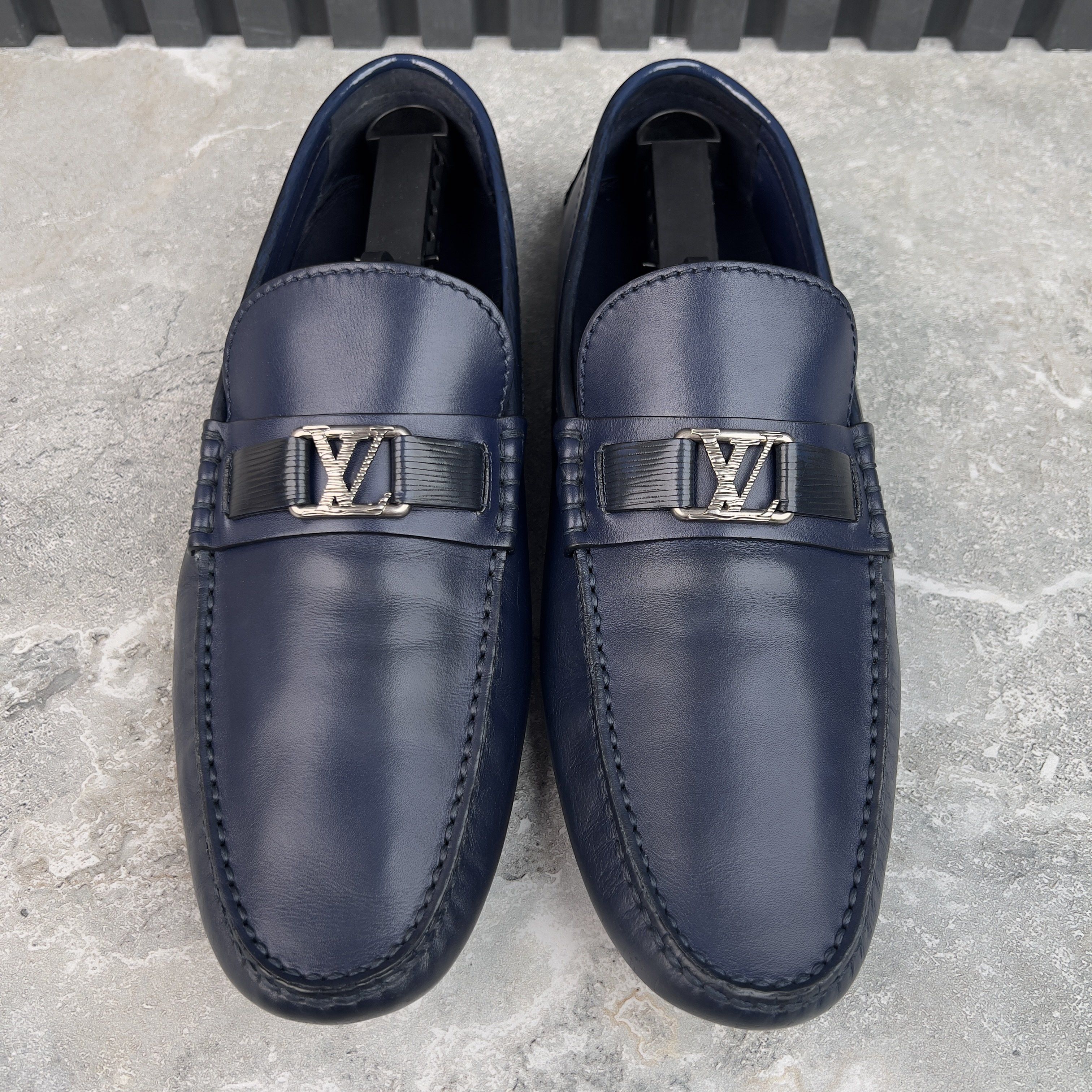 Louis Vuitton Hockenheim Moccasins Leather Taiga Size US 11 / EU 44 - 3 Thumbnail