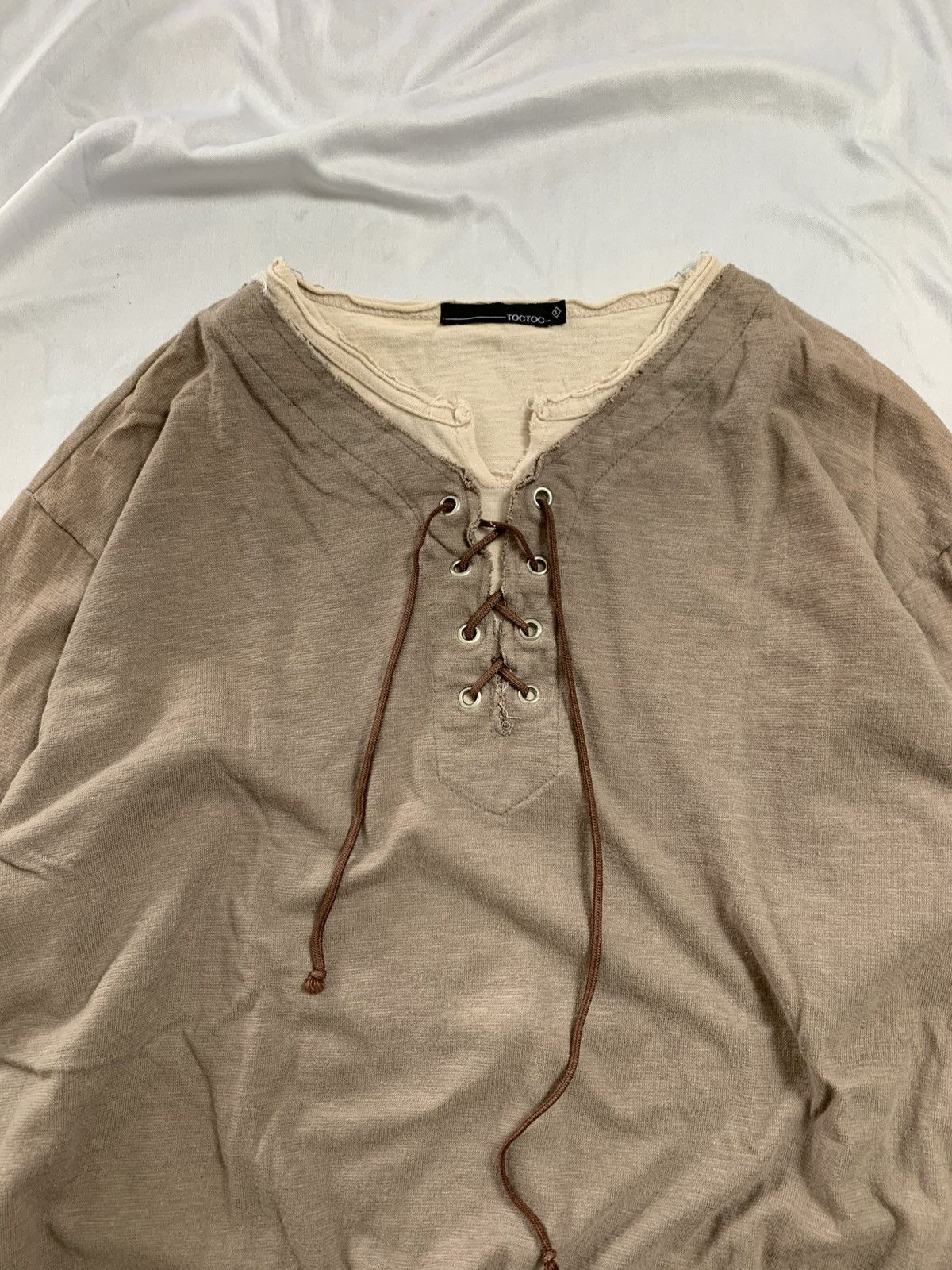 KMRii Japanese toctoc double layer Long Sleeve y2k gothic Size US M / EU 48-50 / 2 - 3 Thumbnail