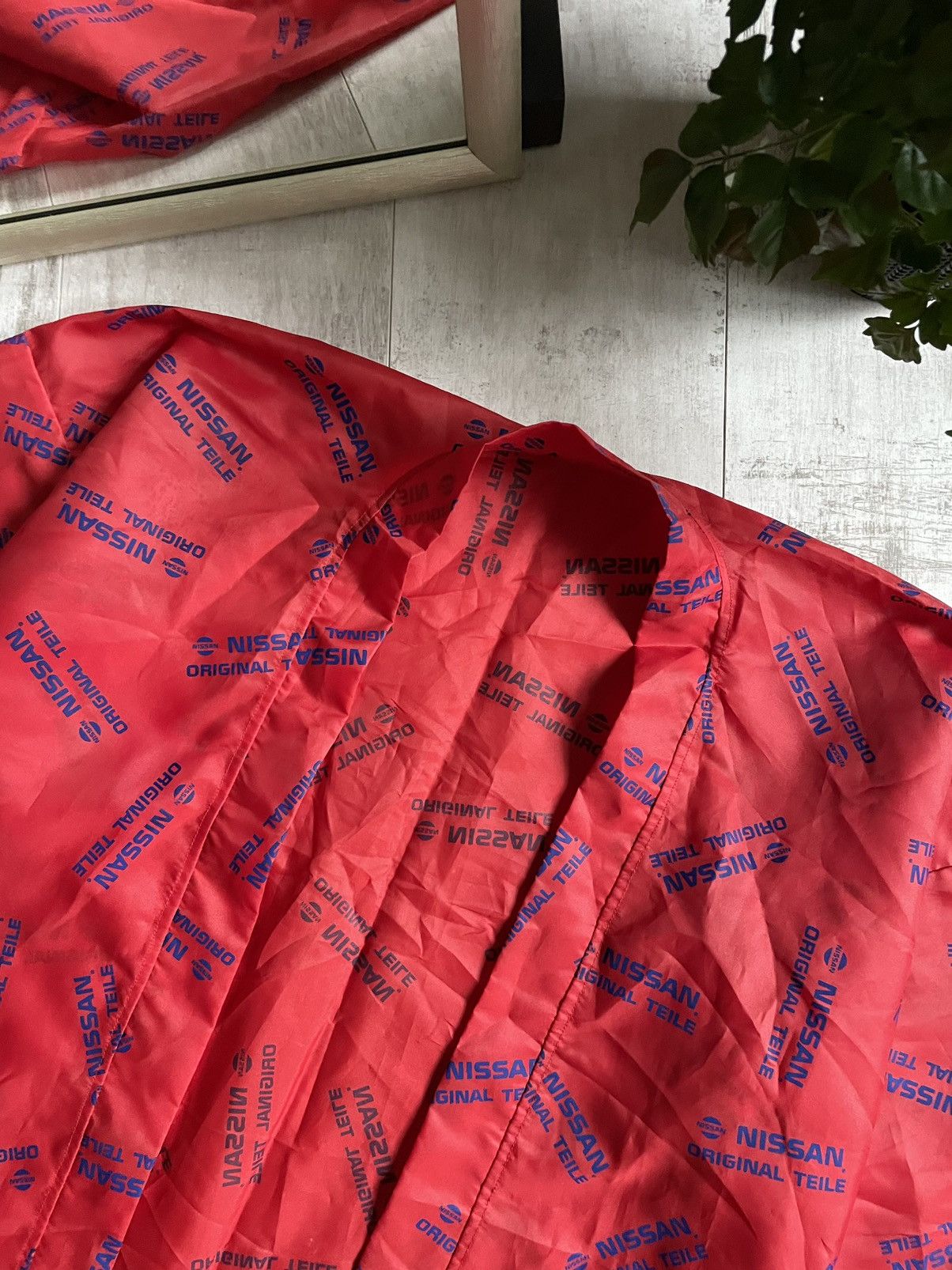 Japanese Brand × Vintage 90’s Nissan Vintage Racing Raincoat Japan Style Monogram Size US XXL / EU 58 / 5 - 3 Thumbnail