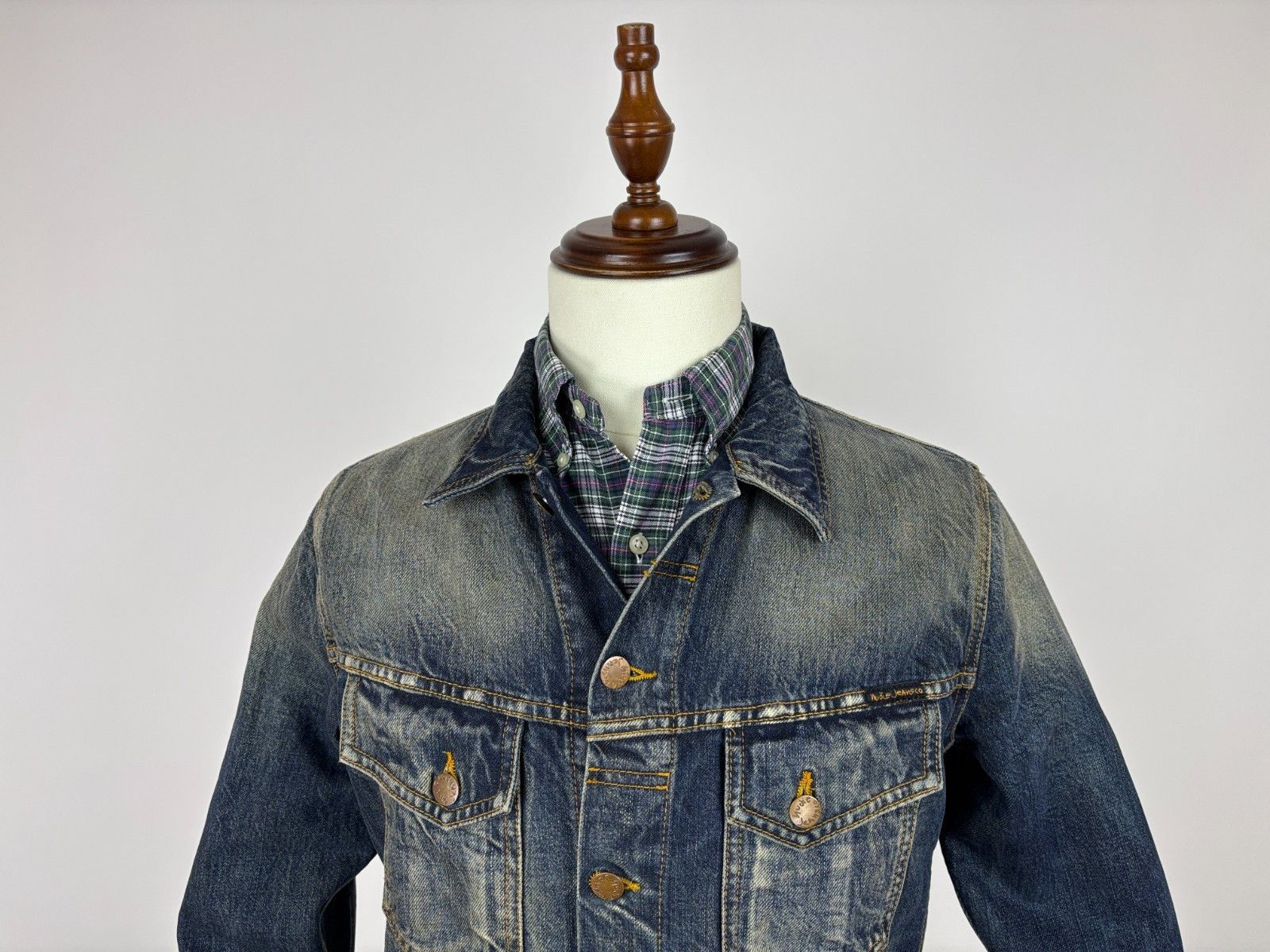 Nudie Jeans Nudie Jeans Terry Organic Sharp Denim Trucker Jacket Size US L / EU 52-54 / 3 - 3 Thumbnail