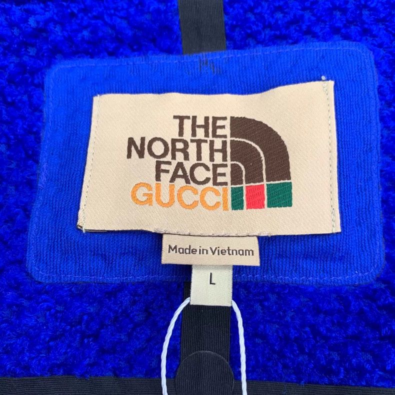 Gucci GucciThe North Face co-branded blue logo printed hooded hal Size US L / EU 52-54 / 3 - 5 Thumbnail