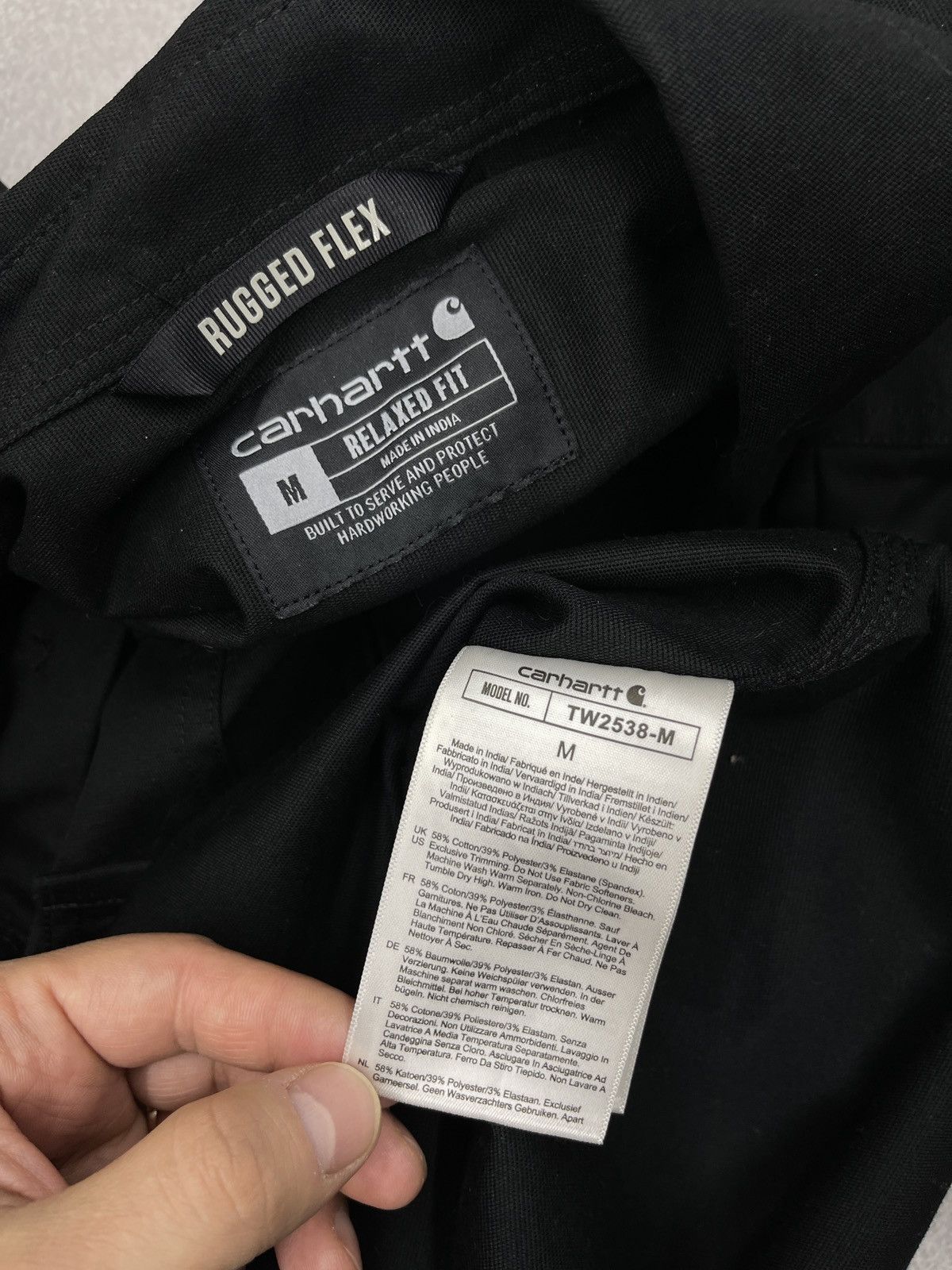 Carhartt Mens Carhartt Rugged Flex Professional Overshirt Black Size US M / EU 48-50 / 2 - 8 Thumbnail