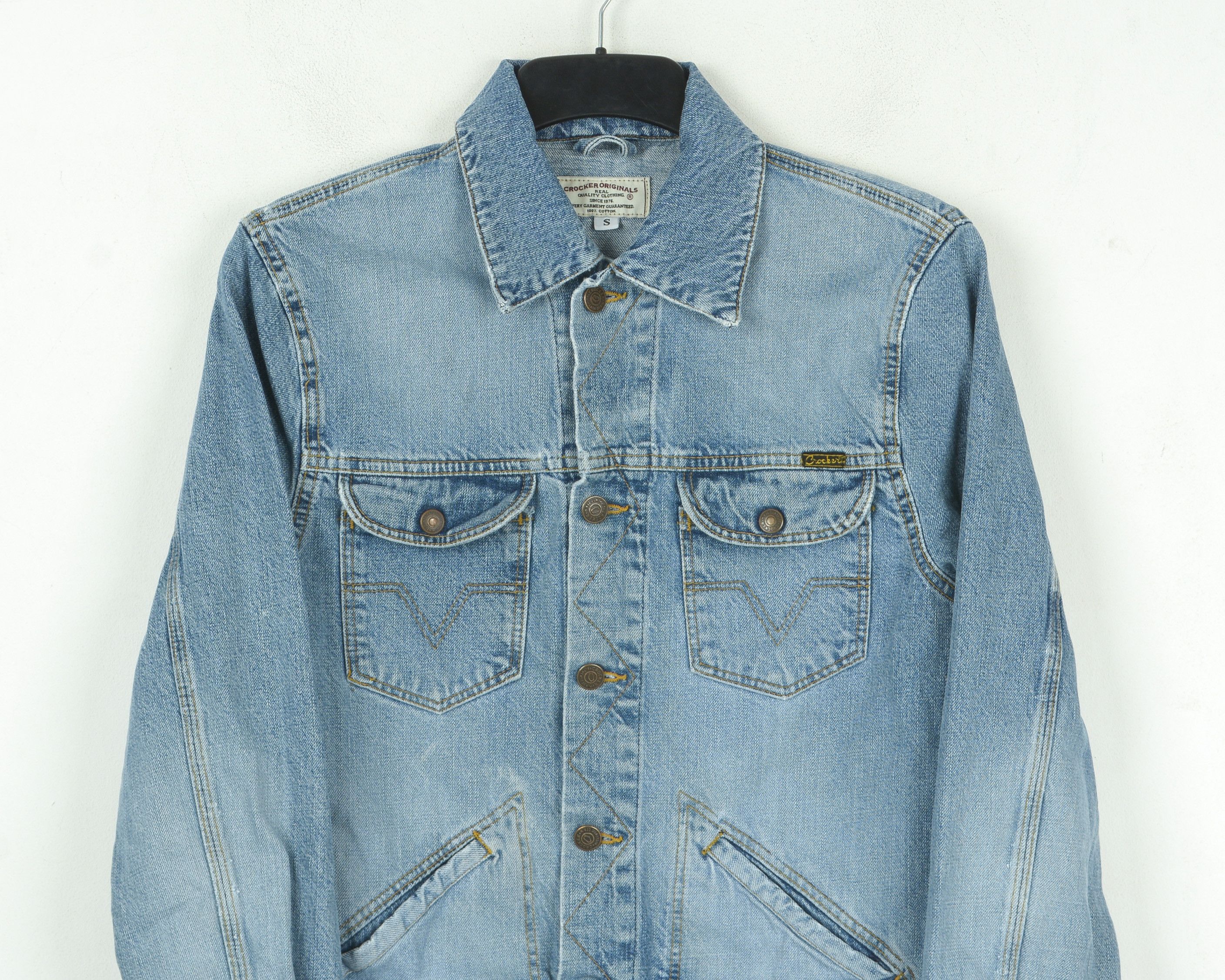 Vintage Jacket Bronson Slim Coat Denim Jean Button Retro Top Size US S / EU 44-46 / 1 - 4 Thumbnail