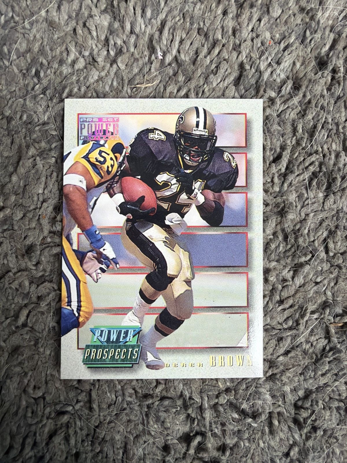 NFL 1993 Pro Set #PP13 Derek Brown Card Size ONE SIZE - 1 Thumbnail