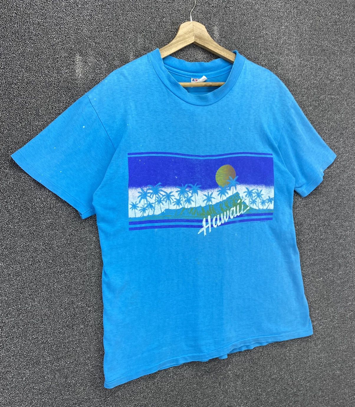 Vintage Vintage 80s Hawaii Sunset Tee T Shirts Size US L / EU 52-54 / 3 - 2 Thumbnail