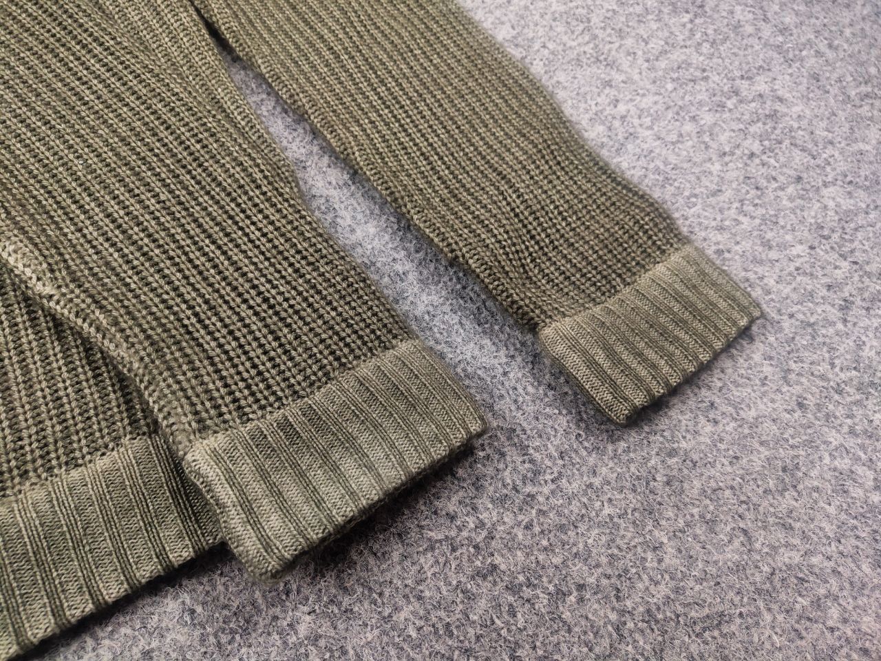 Vintage Simon Gray Cashmere wash Olive textured knit sweater Loro Size US S / EU 44-46 / 1 - 9 Thumbnail