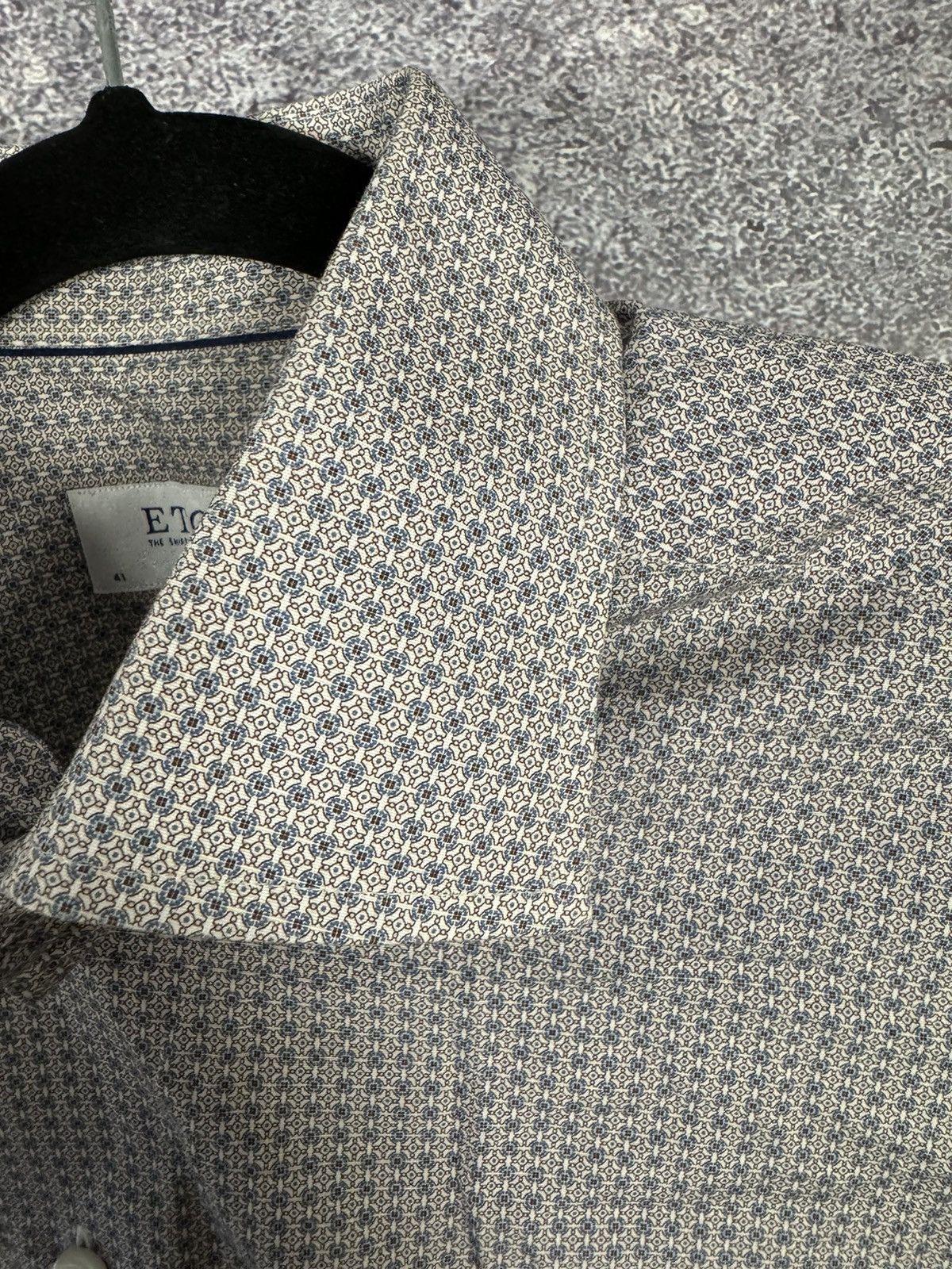 Eton Eton Shirt Mens 16 41 Floral All Over Print AOP Dress Formal Size US M / EU 48-50 / 2 - 8 Thumbnail