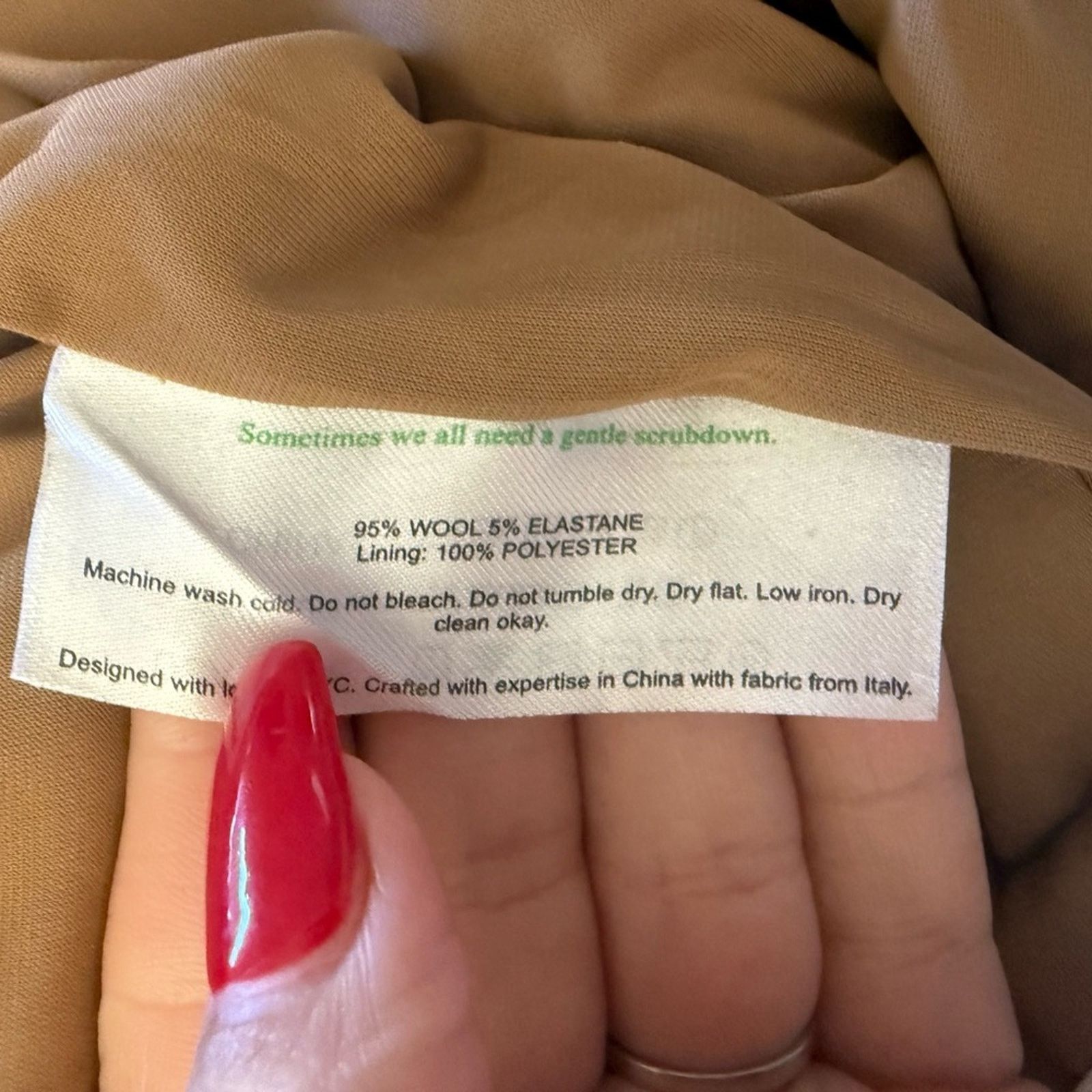 Designer M.M.LaFleur Smith Camel Wool Pants 4 Size 27" / US 4 / IT 40 - 7 Thumbnail