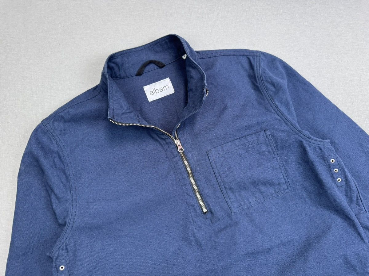 Albam Men’s ALBAM Half Zip Cotton Jacket Made In Portugal size M Size US M / EU 48-50 / 2 - 2 Thumbnail