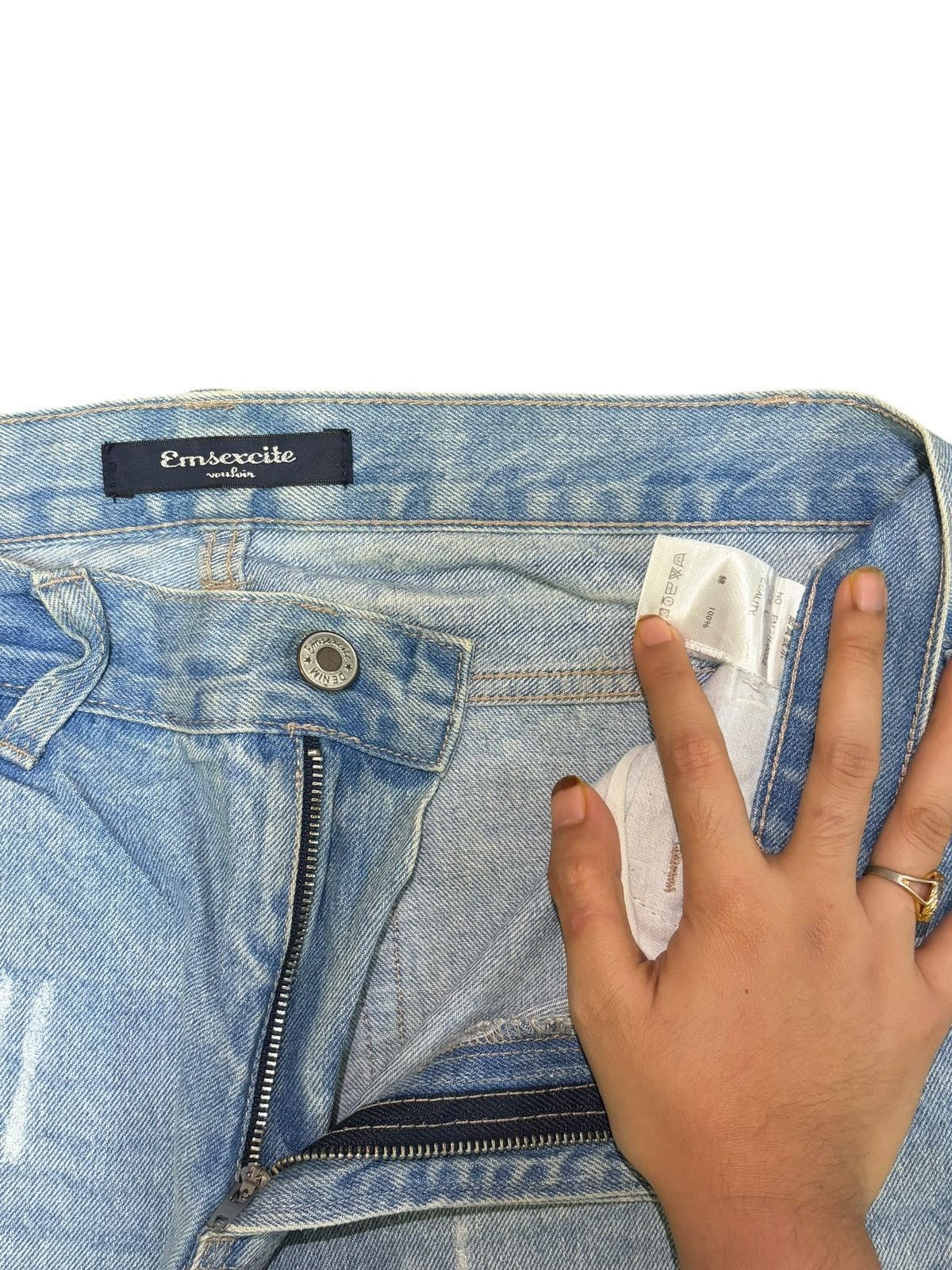 Dsquared2 Vintage Japanese Brand Painted Splattered Distress Jeans Size 30" / US 8 / IT 44 - 5 Thumbnail