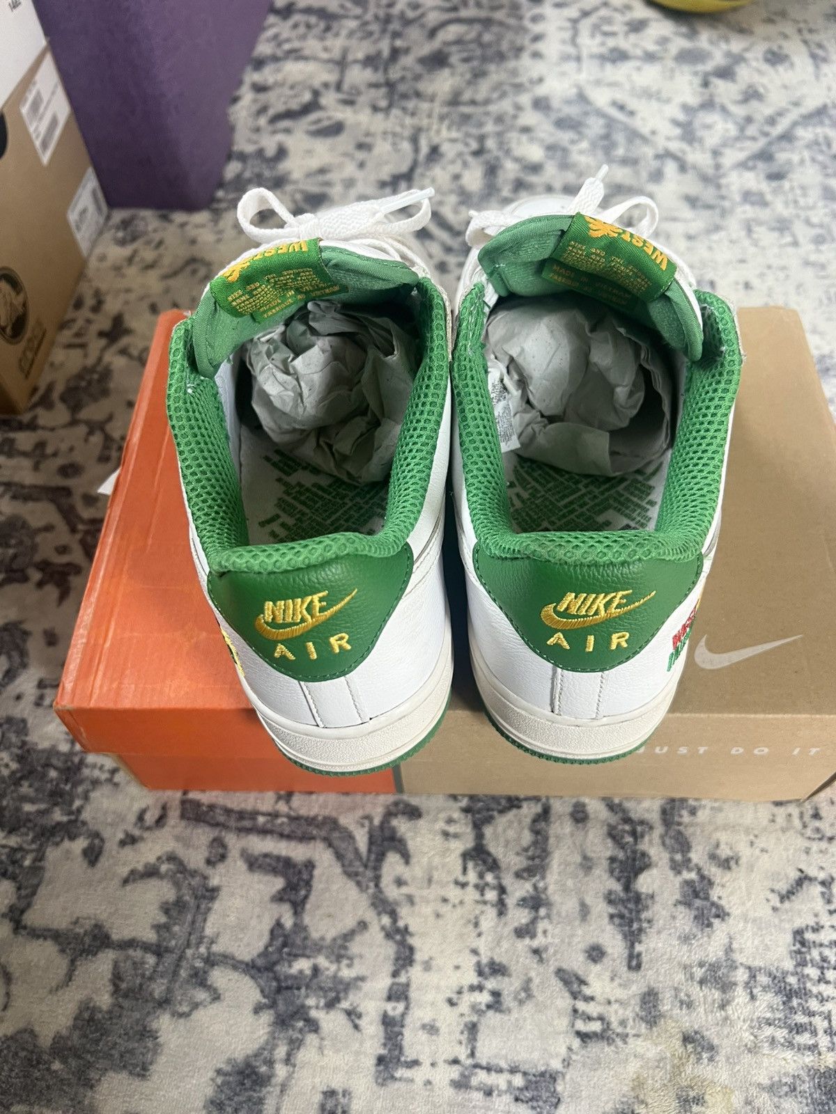 Nike Nike Air Force 1 West Indies green Size US 9.5 / EU 42-43 - 4 Thumbnail