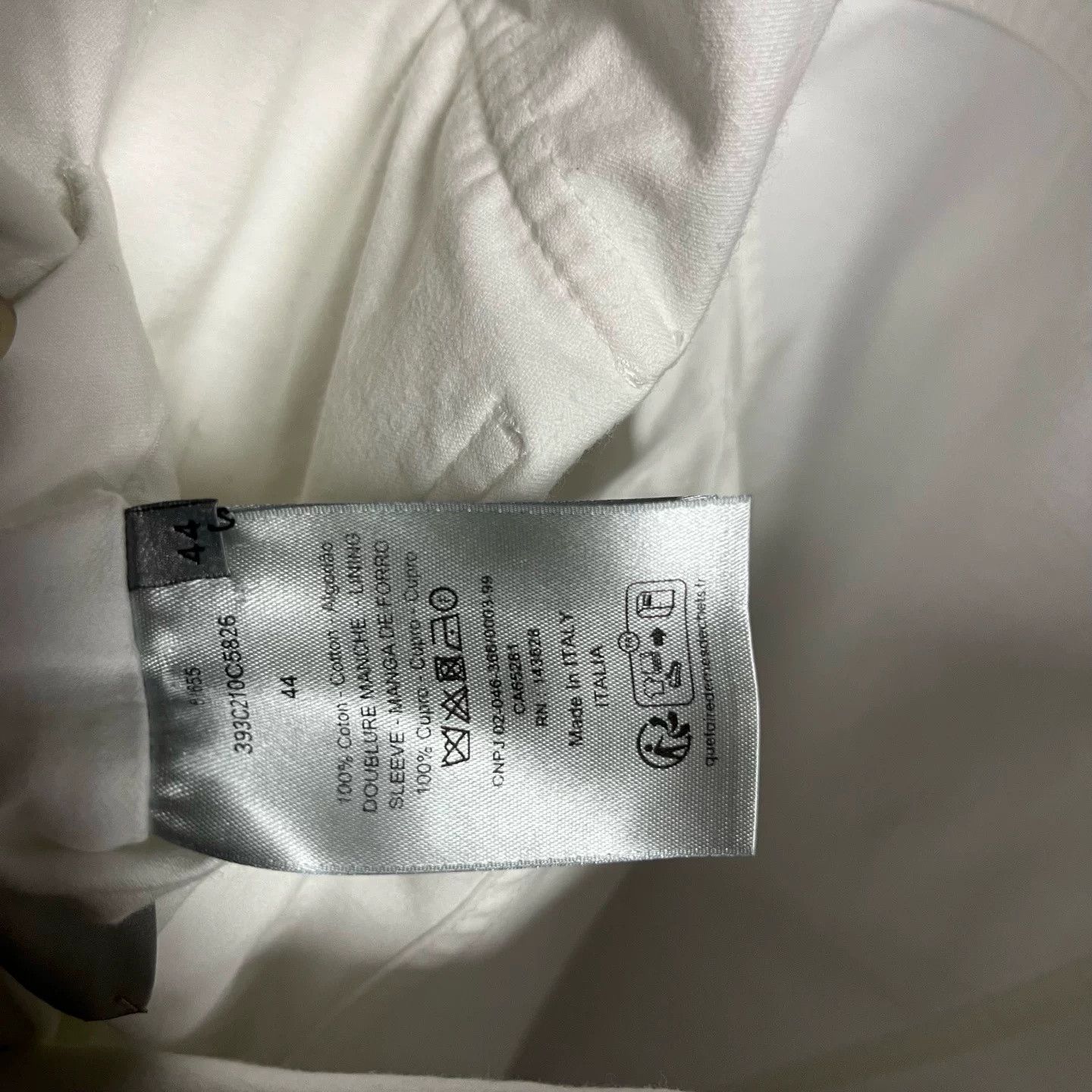 Dior Dior White Lapel Shirt Jacket Size US S / EU 44-46 / 1 - 4 Thumbnail