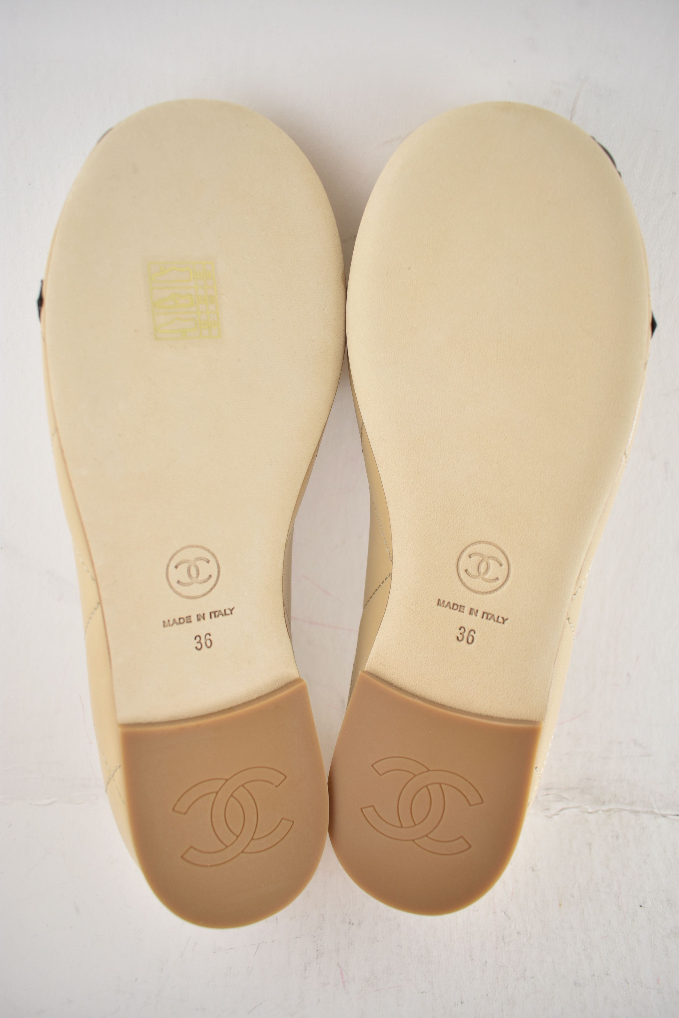 Chanel 26M Coco Beach Cambon Black CC Logo Ballet Ballerina Flat 36 Size US 6 / IT 36 - 23 Thumbnail