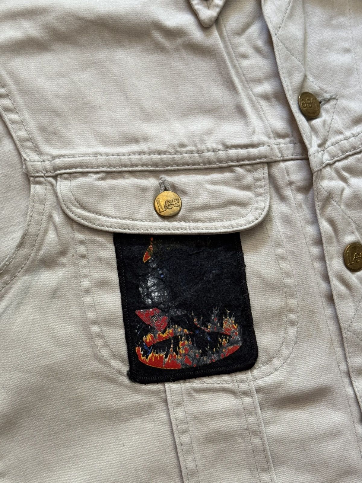 Lee Vintage 80-90’s Lee Women’s Rock Metal Bands Concerts Vest Size S / US 4 / IT 40 - 2 Thumbnail