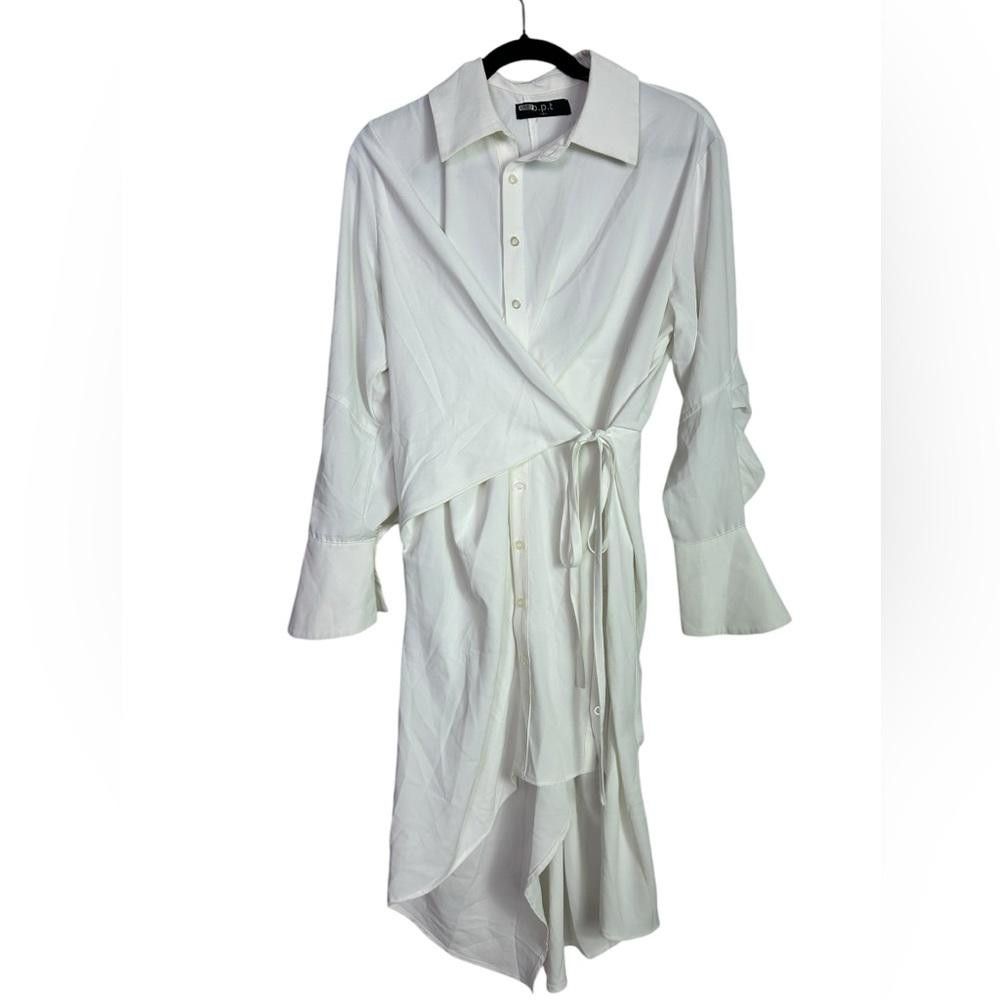 REVOLVE o.p.t. I Dia White Button Down Dress Small Size S / US 4 / IT 40 - 2 Thumbnail