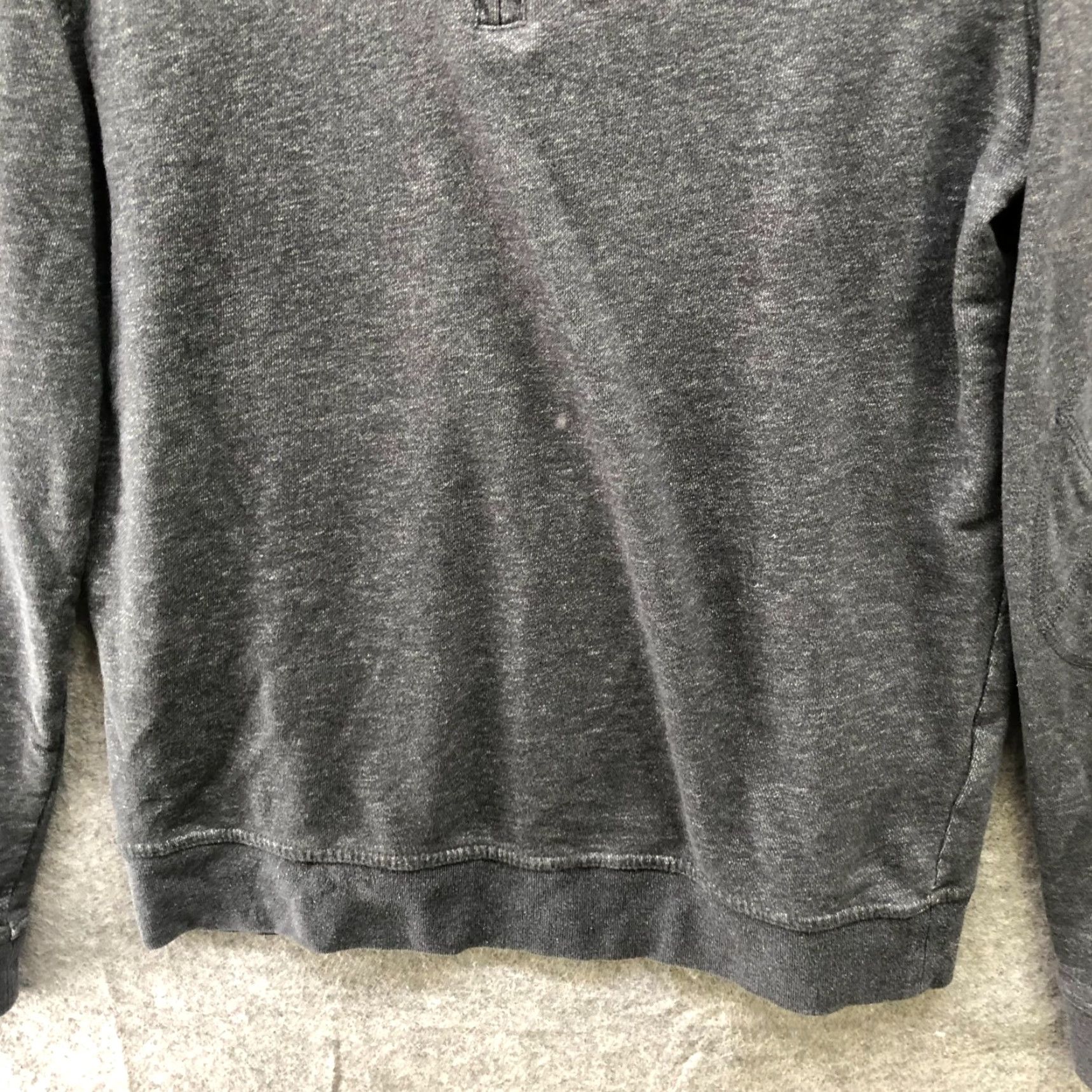 Banana Republic Banana Republic Sweater Mens M Gray 1/4 Zip Lightweight Cotton Elbow Patch Mock Neck Pullover Casual Classic Mens Size US M / EU 48-50 / 2 - 4 Thumbnail