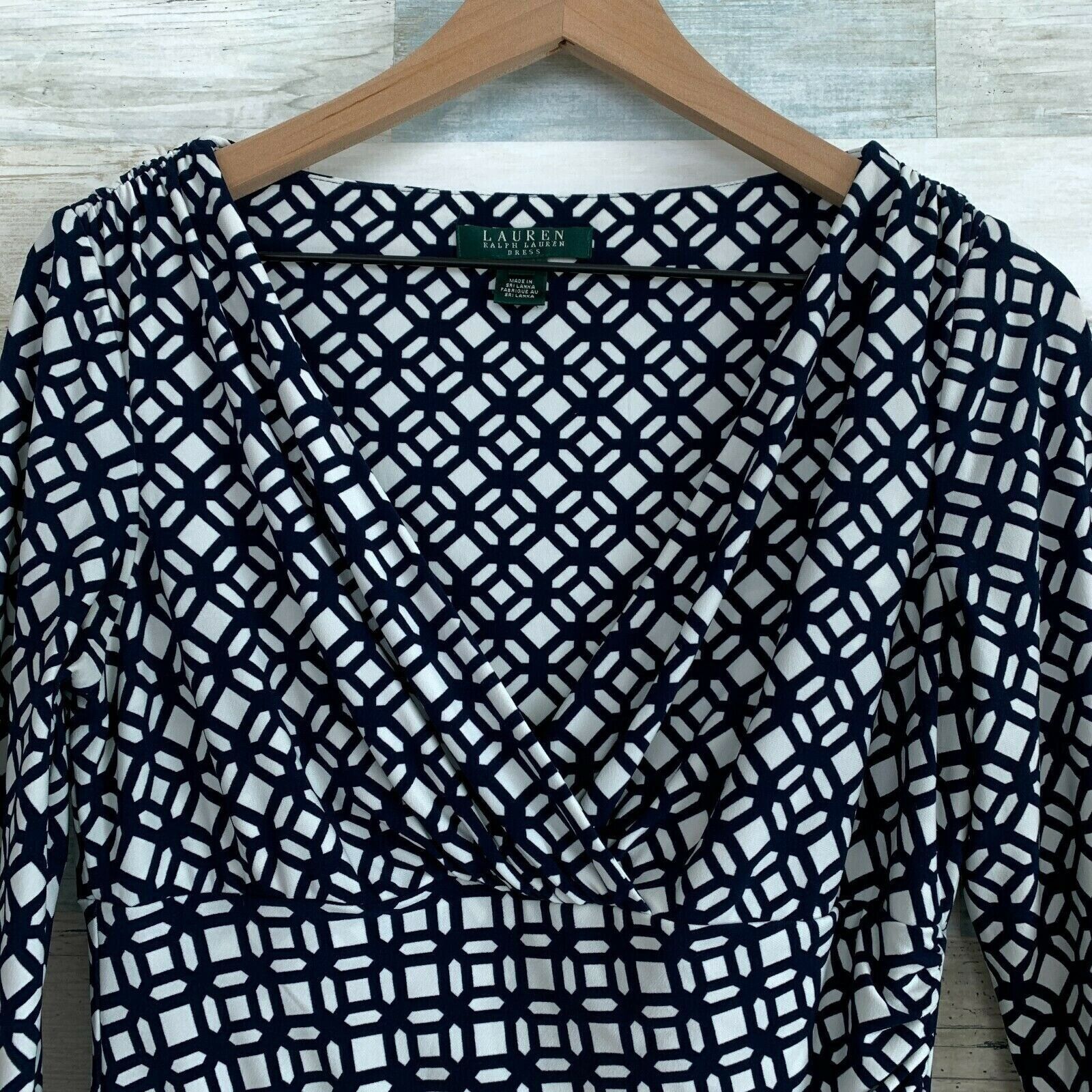 Lauren Ralph Lauren LRL Ralph Lauren Elsie Ruched Jersey Dress Womens 6 Size M / US 6-8 / IT 42-44 - 2 Thumbnail
