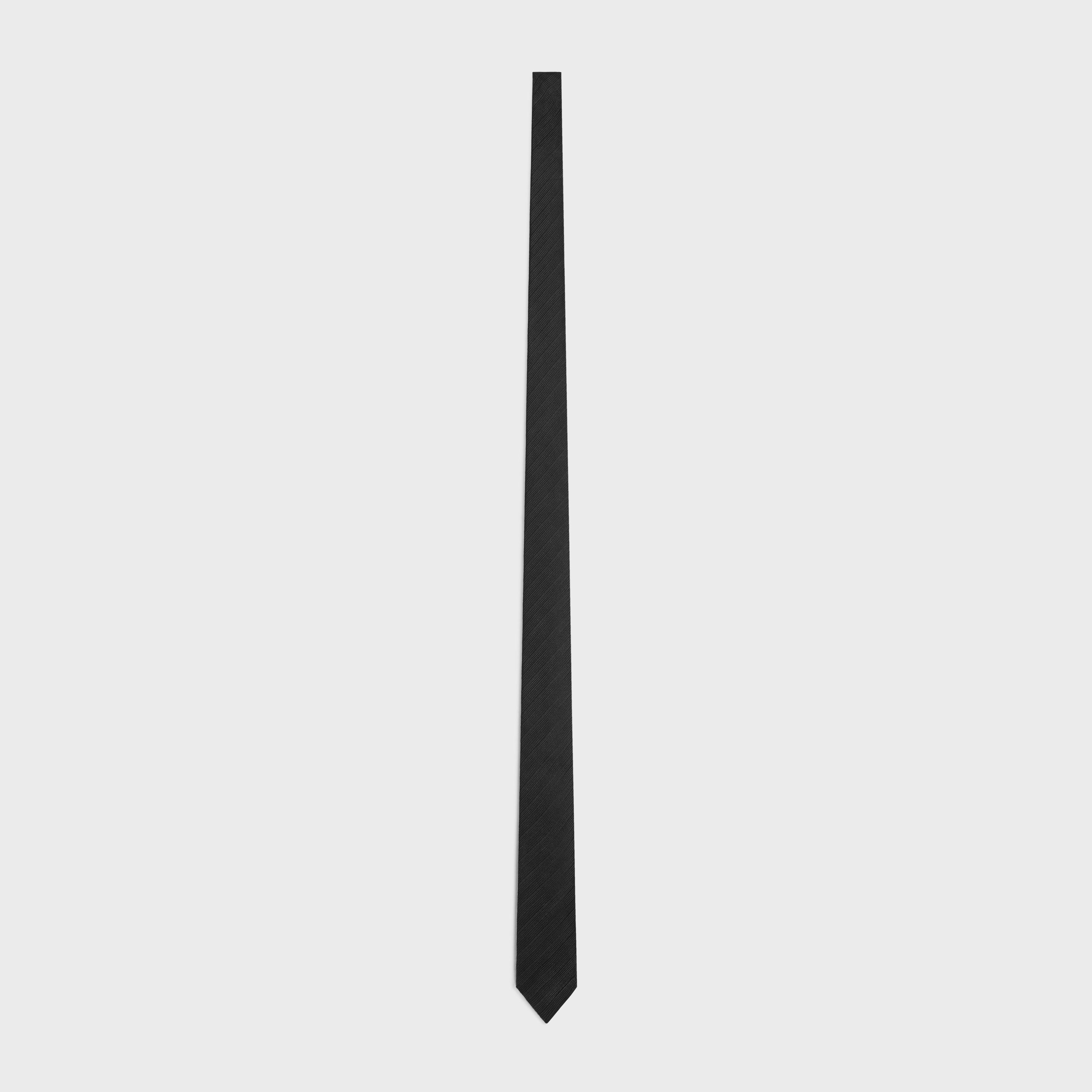 Celine thin tie in silk jacquard Size ONE SIZE - 1 Thumbnail
