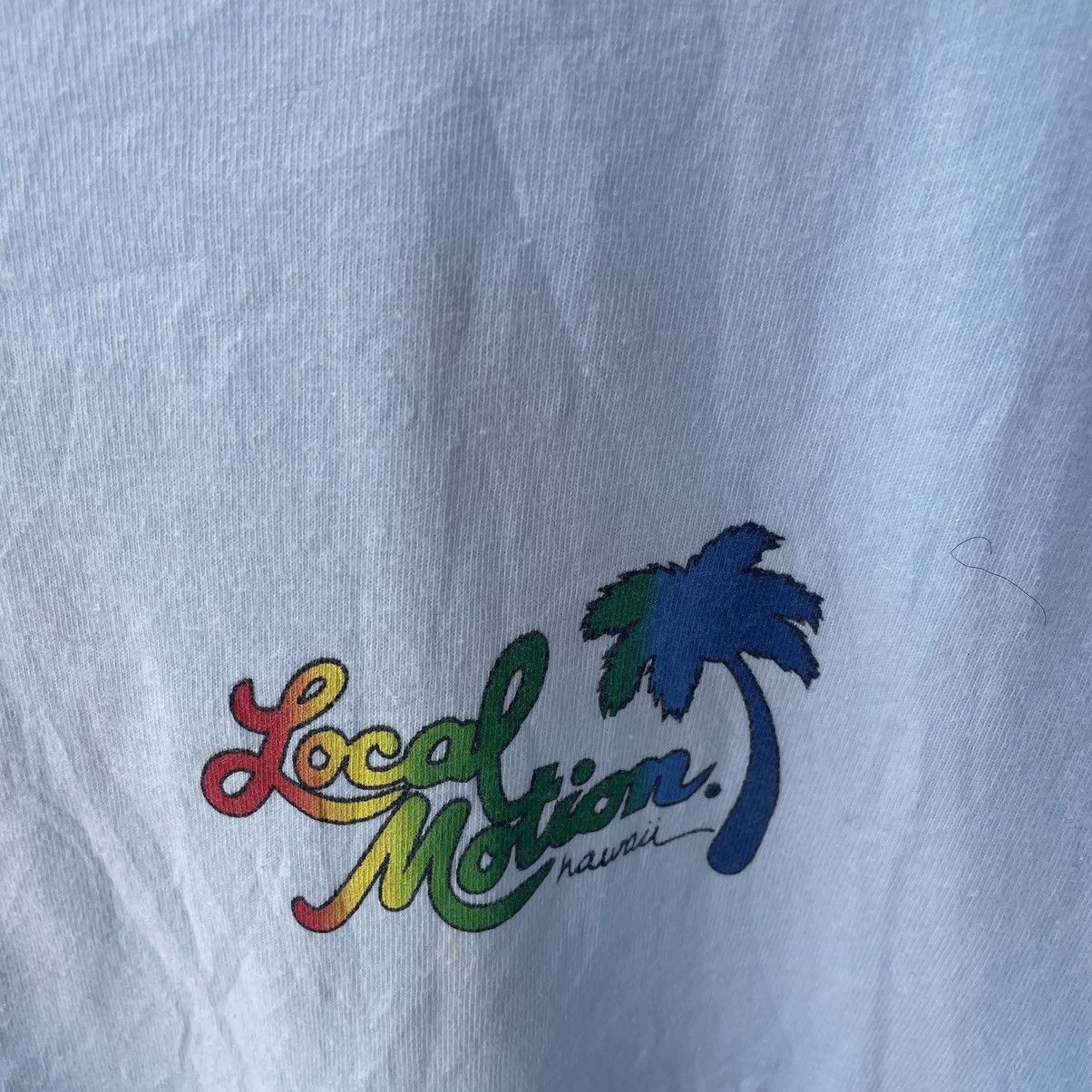 Vintage 🔥Vintage 90s Local Motion Big Logo Rasta Design Surfing Tee Size US L / EU 52-54 / 3 - 5 Thumbnail