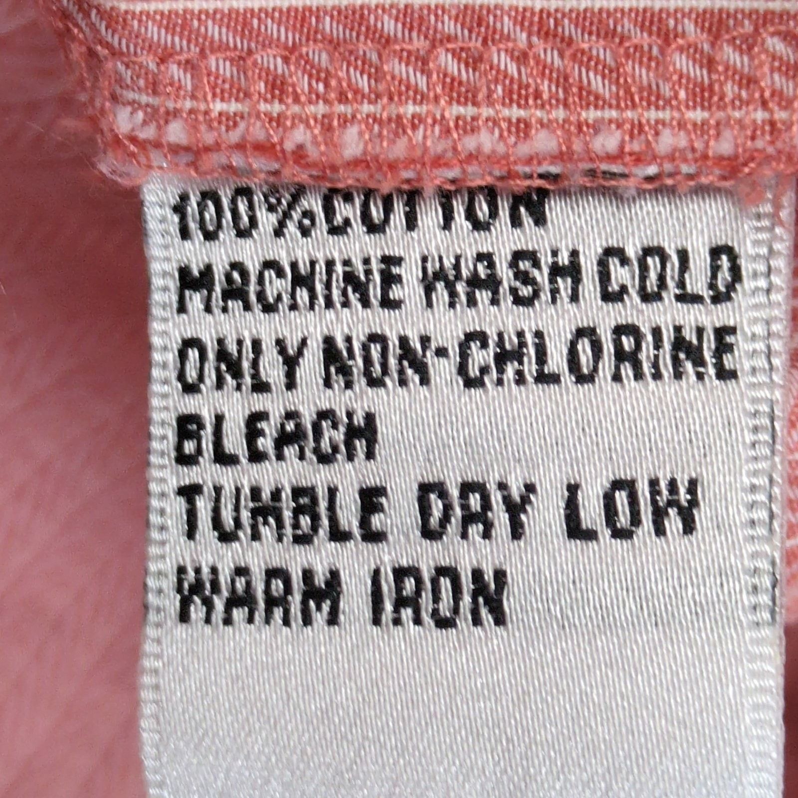 Other Talbots Women's 8 Petite Orange Striped Button Up Shirt Size M / US 6-8 / IT 42-44 - 6 Thumbnail