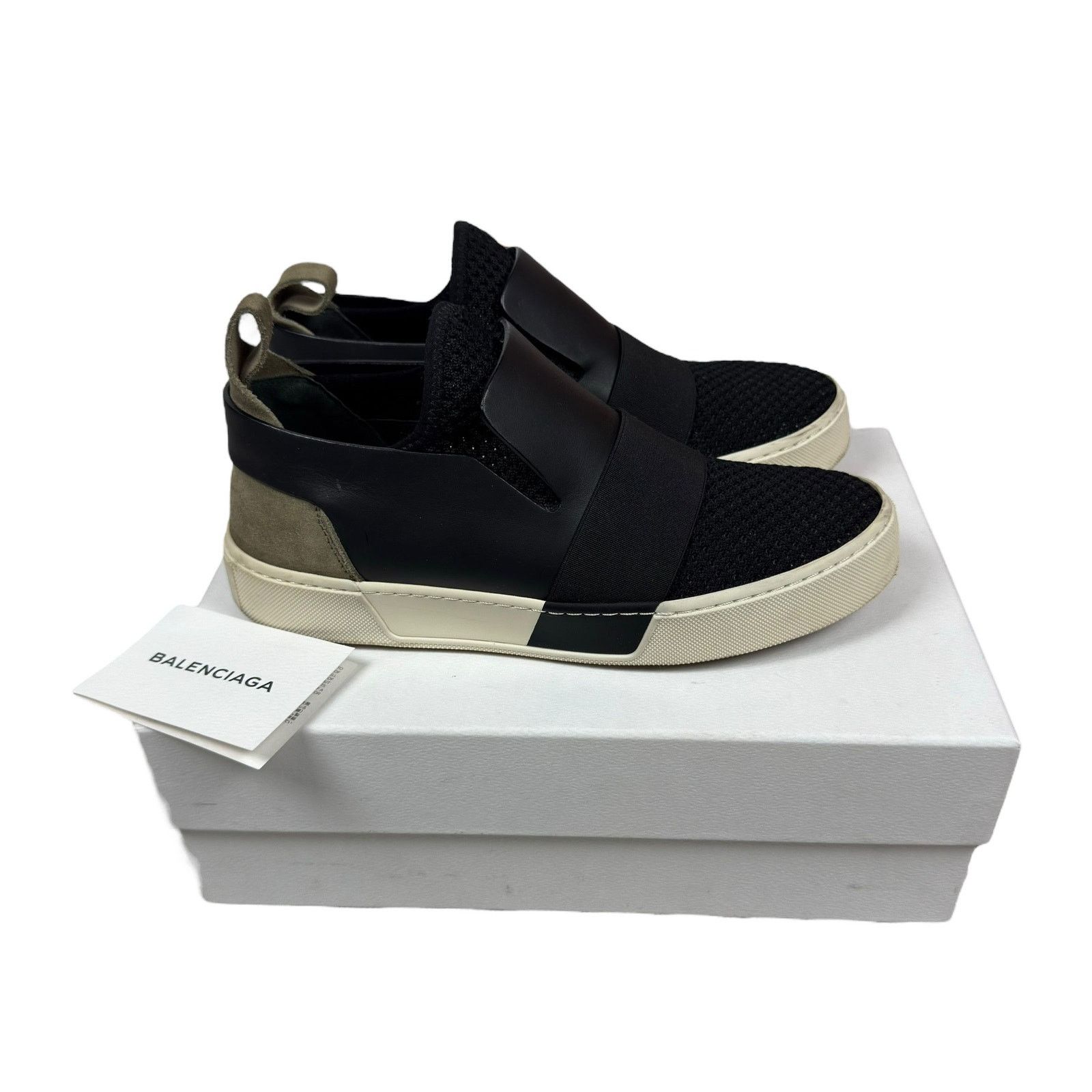 Balenciaga Balenciaga Black Slip On Sneakers Shoes 39 Size US 9 / IT 39 - 1 Thumbnail