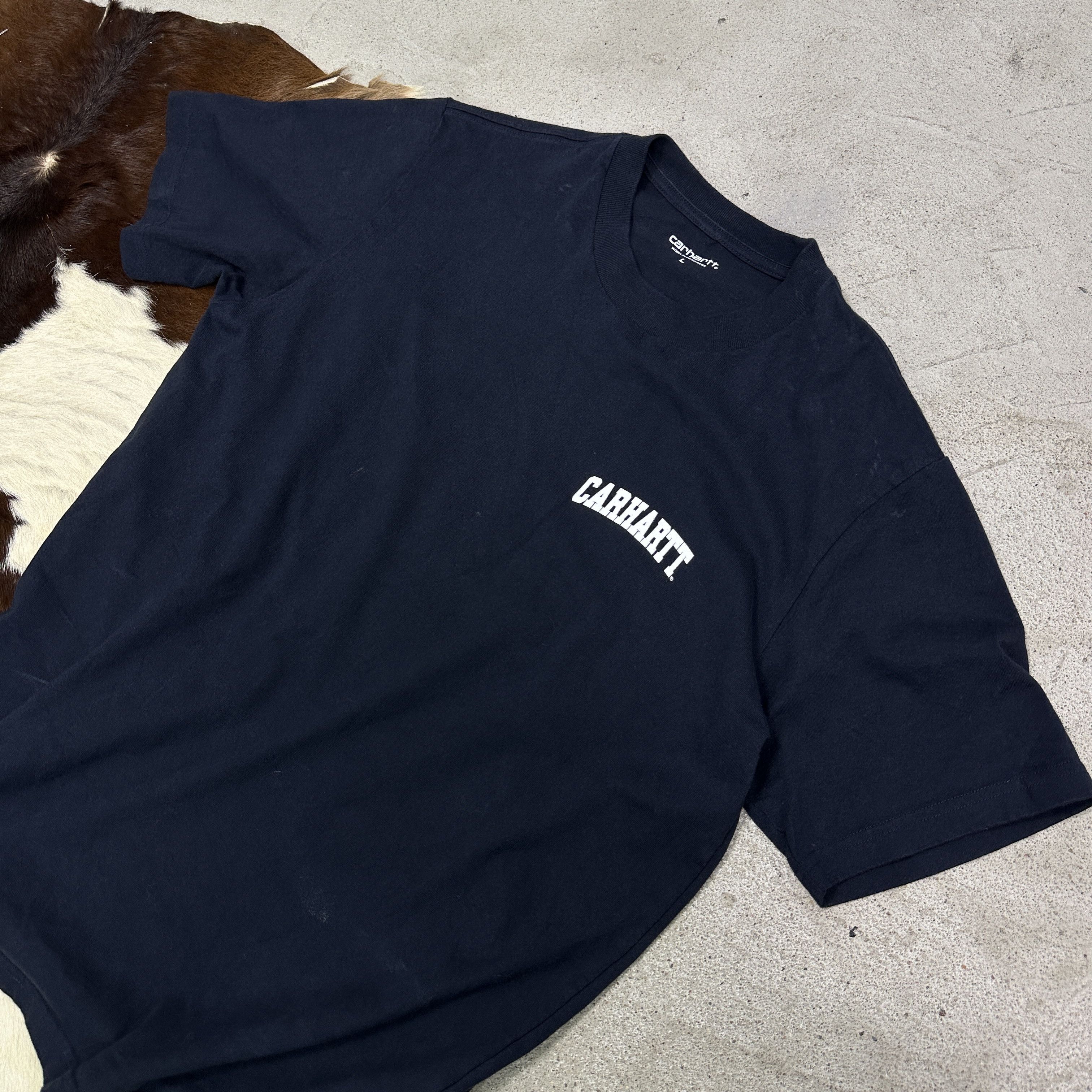 Carhartt Vintage Casual Streetwear Preppy Carhartt T-shirt 00s Size US L / EU 52-54 / 3 - 3 Thumbnail