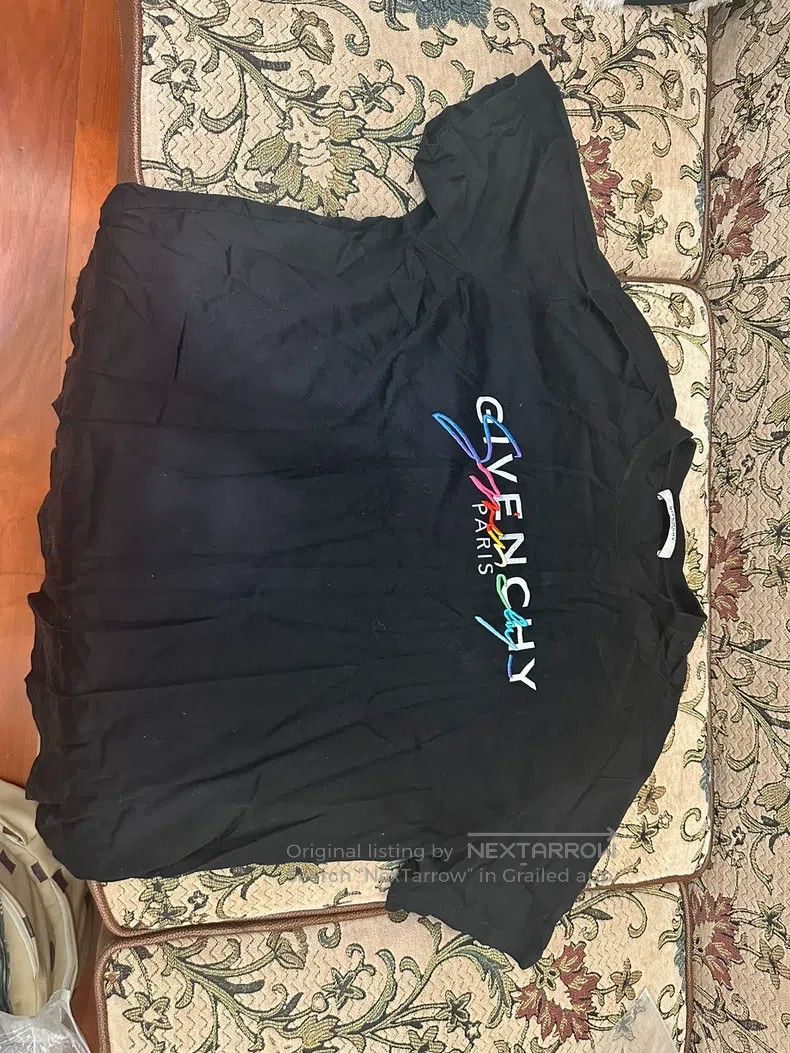 Givenchy Givenchy Handwritten Text Colorful Printed Short Sleeve (B Size US L / EU 52-54 / 3 - 1 Thumbnail