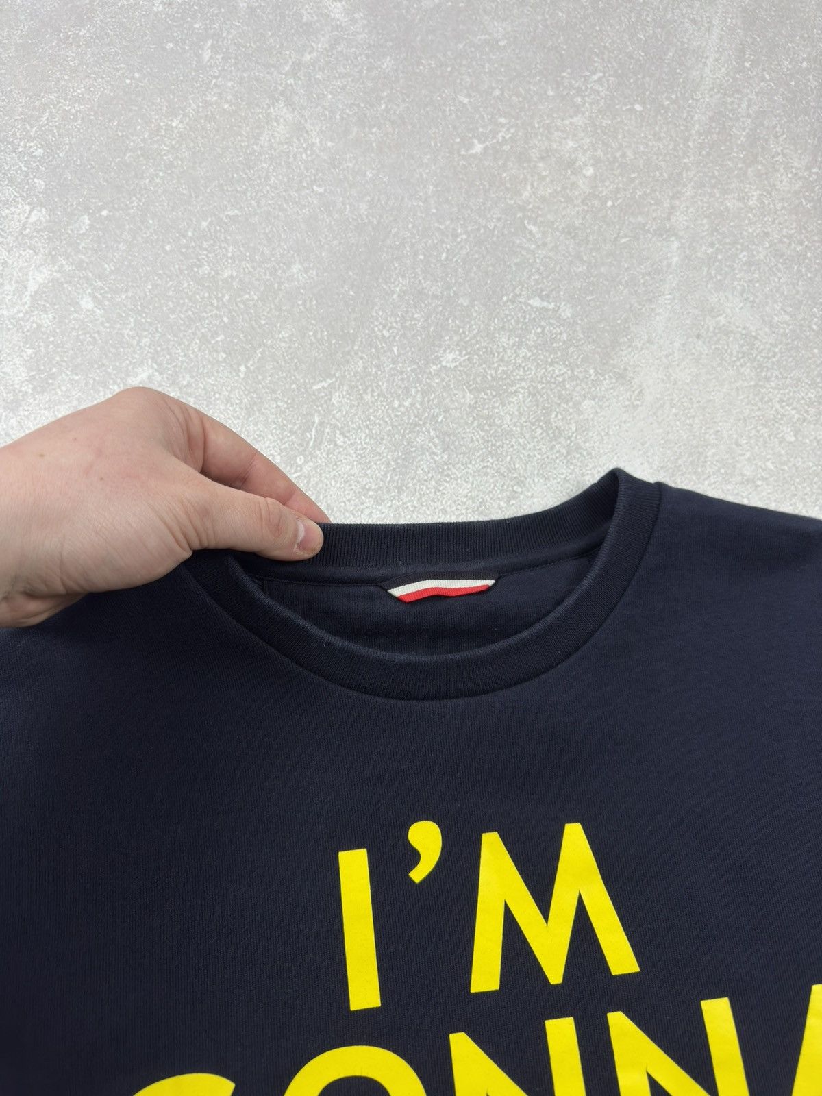 Moncler Moncler Maglia Girocollo I'm Gonna Win Blue Sweatshirt Patch Size US M / EU 48-50 / 2 - 8 Thumbnail