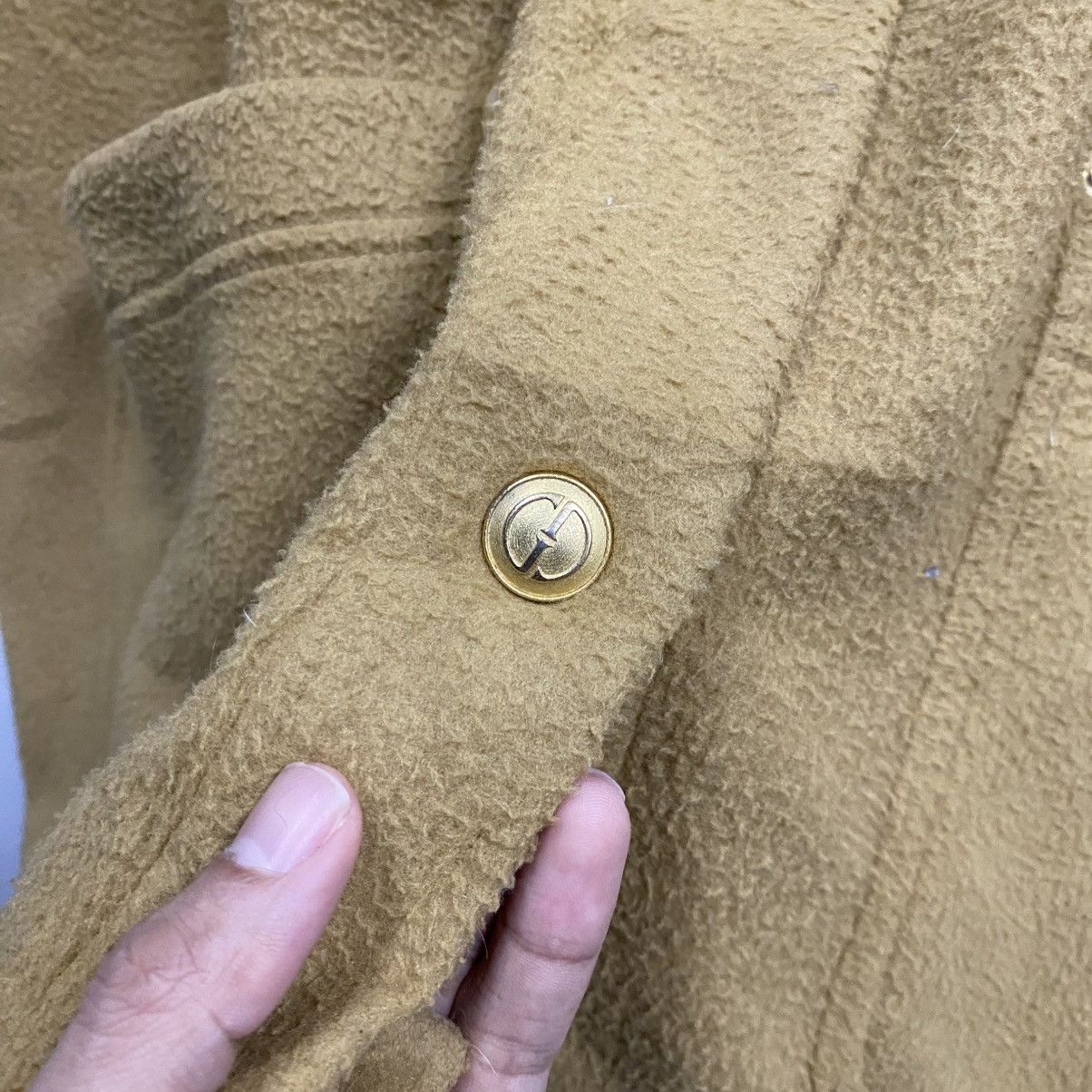 Gucci VINTAGE‼️Gucci Mustard Fleece Overshirt Jacket Size US S / EU 44-46 / 1 - 10 Thumbnail