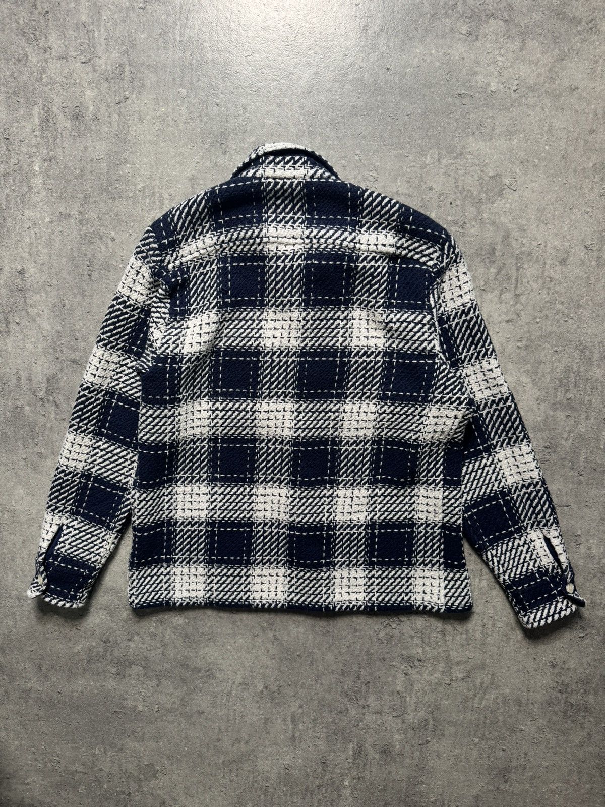 Wax London Wax London Whiting Beatnik Overshirt Marine Large Size US L / EU 52-54 / 3 - 3 Thumbnail