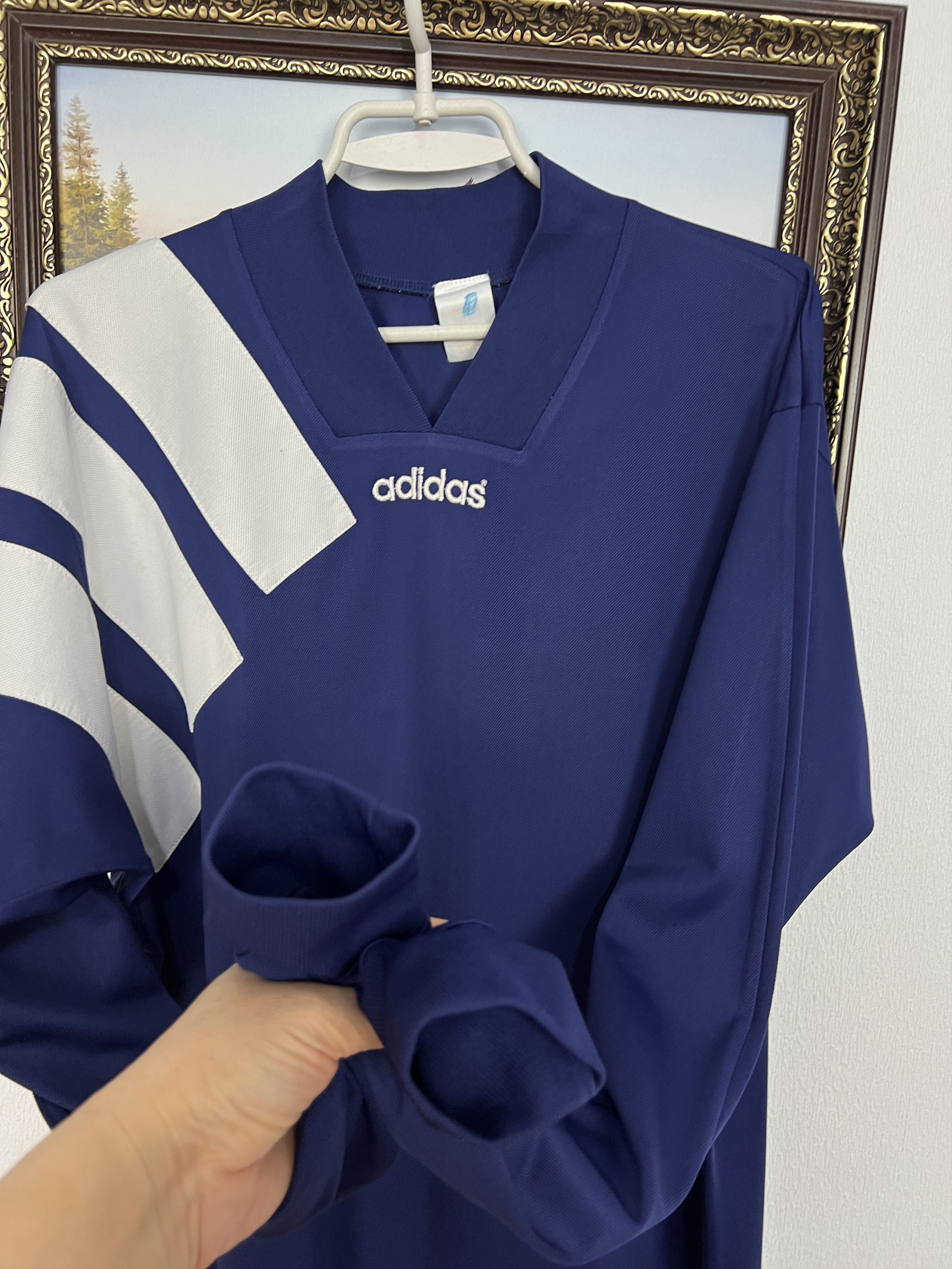 Adidas FC Schalke 04 Football Template Shirt Long Sleeve Jersey Size US XL / EU 56 / 4 - 5 Thumbnail