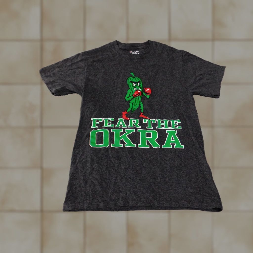 Champion Champion Shirt Mens Small Charcoal Fear The Okra Graphic Boxing Tee T-Shirt Size US S / EU 44-46 / 1 - 1 Thumbnail