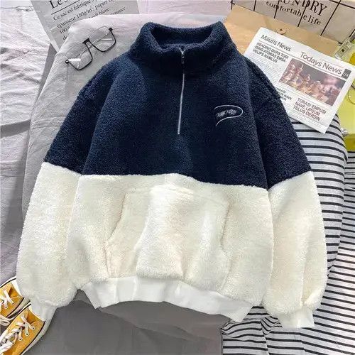 Other Multi Shaded Navy Blue White Streetwear Sherpa Size US L / EU 52-54 / 3 - 1 Thumbnail
