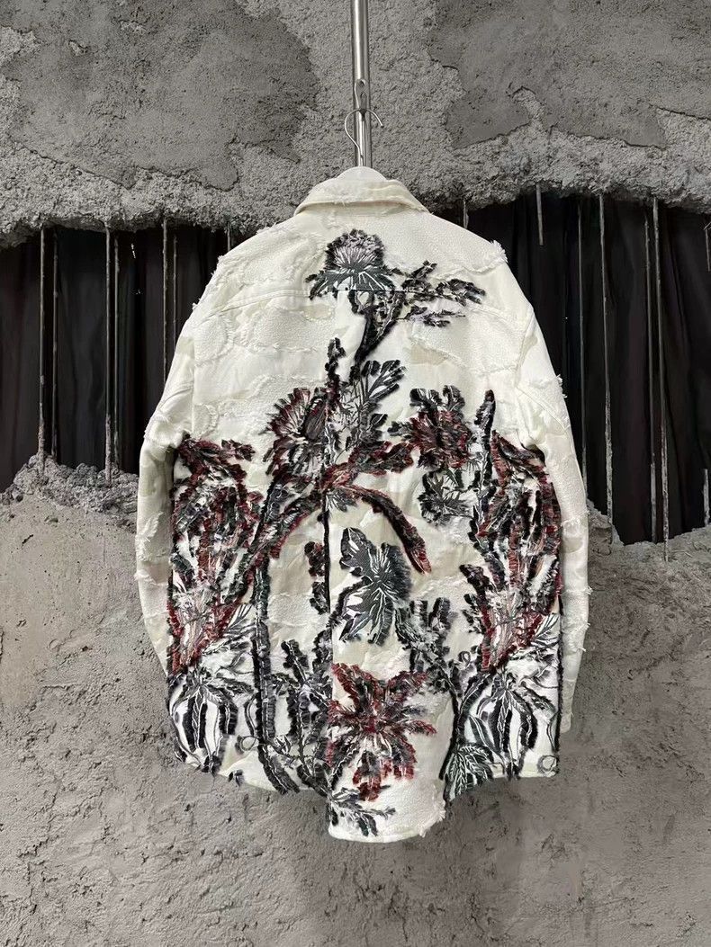 Dior Dior Denim Jacket with Floral Design-2506 Size US S / EU 44-46 / 1 - 2 Thumbnail