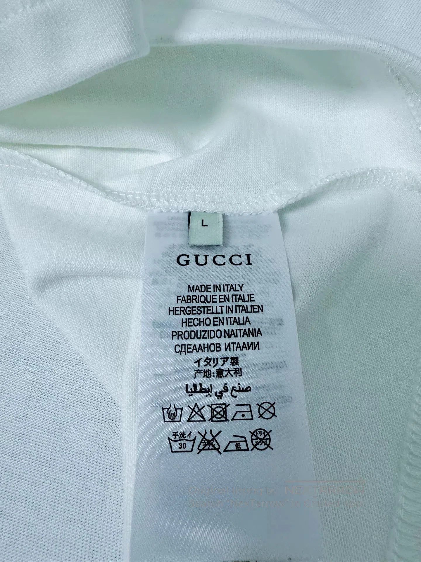 Gucci Gucci White Short-Sleeve T-Shirt. Size US L / EU 52-54 / 3 - 6 Thumbnail