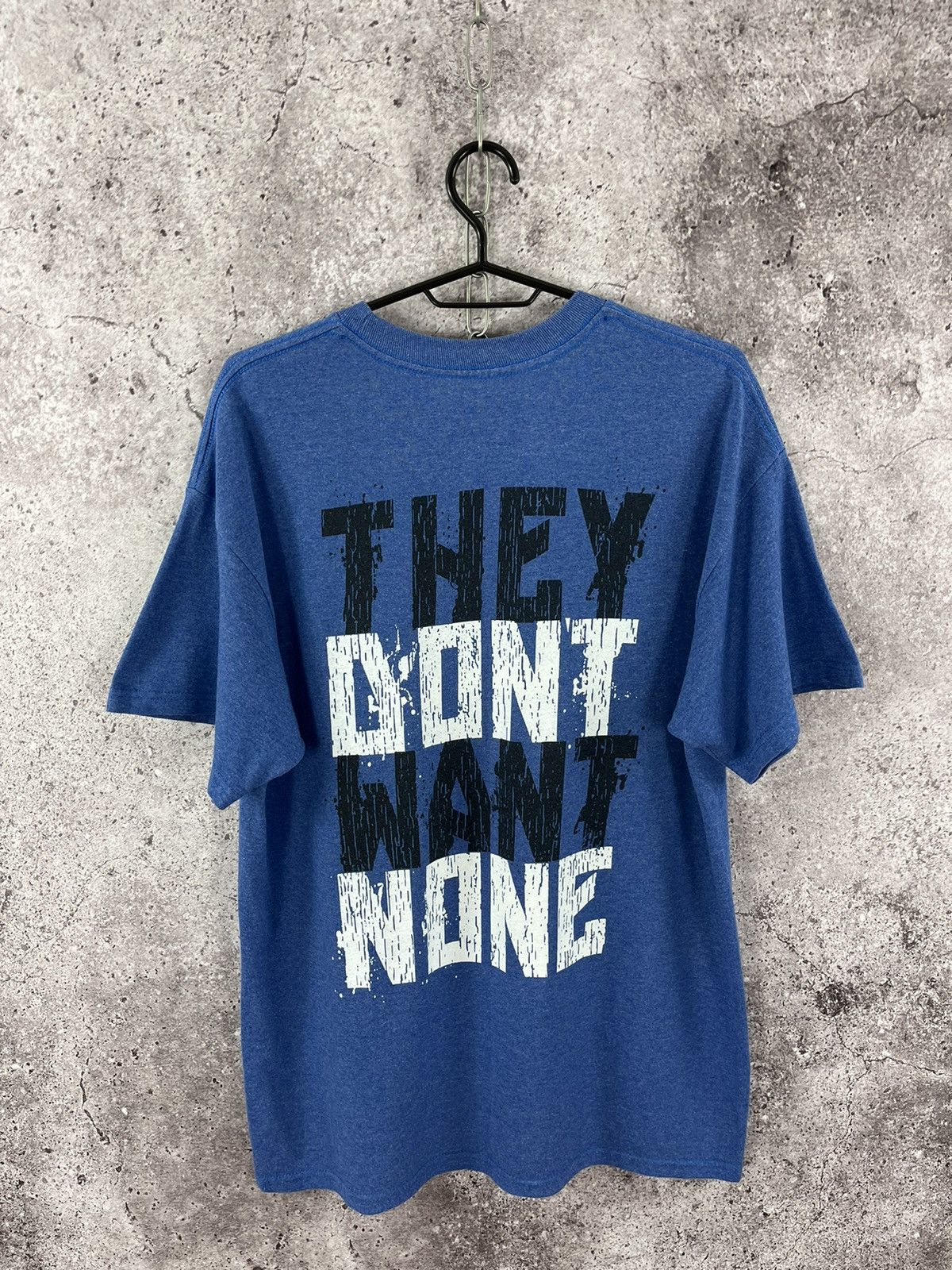 Vintage WWE AJ Styles Big Logo T-Shirt Blue Vintage Size L Size US L / EU 52-54 / 3 - 9 Thumbnail