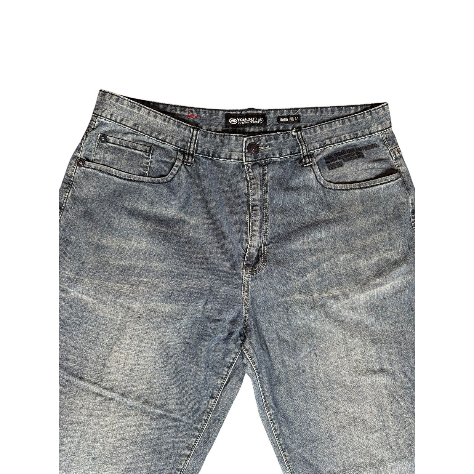 Ecko Unltd. × Vintage Vintage Y2k Ecko Unltd Baggy Denim Jeans Size 38x30 Size US 38 / EU 54 - 3 Thumbnail