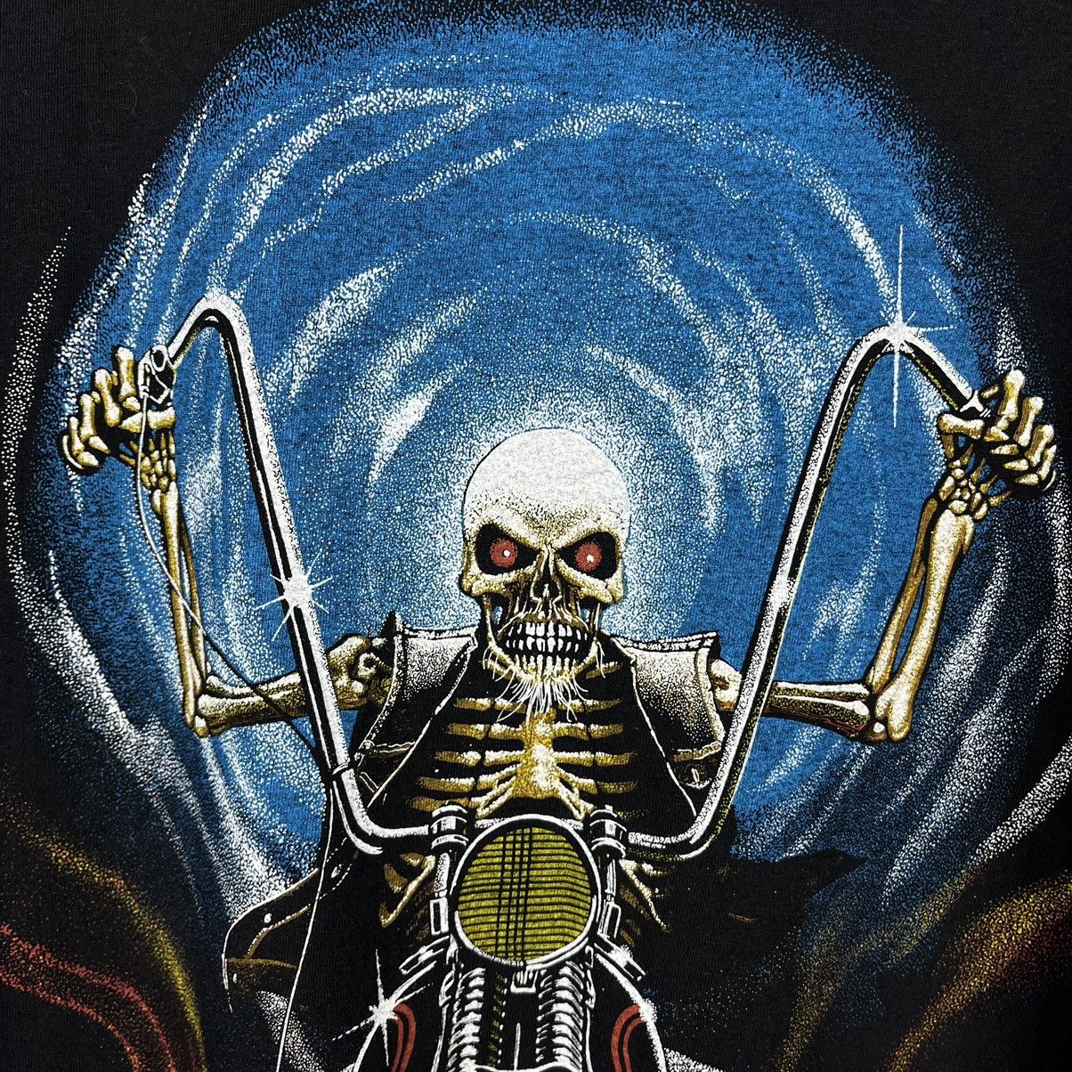 Harley Davidson Vintage Hellraiser biker Harley Davidson style tee 90’s Size US L / EU 52-54 / 3 - 3 Thumbnail