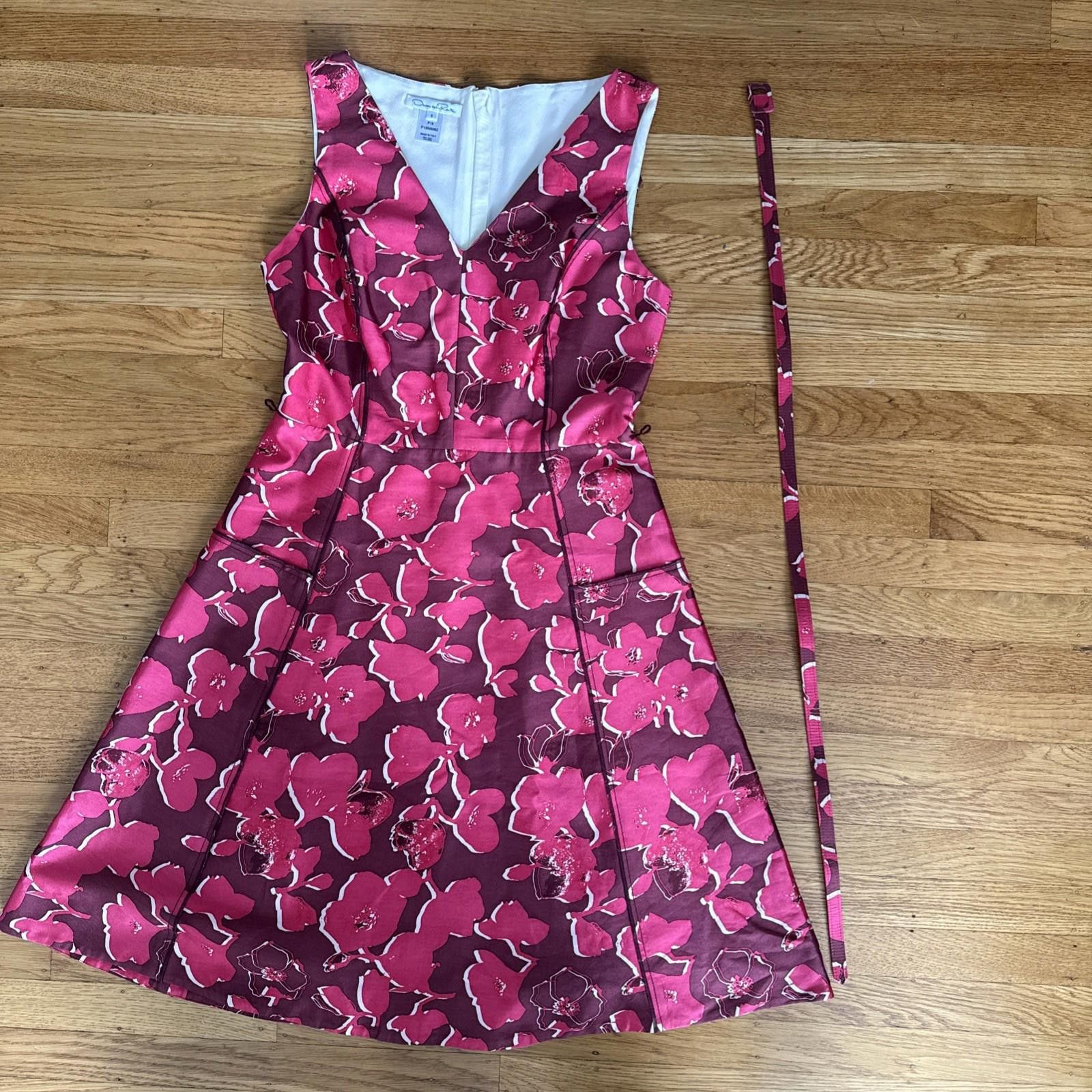 Oscar De La Renta Oscar de la Renta Floral Dress Size 8 Size M / US 6-8 / IT 42-44 - 6 Thumbnail