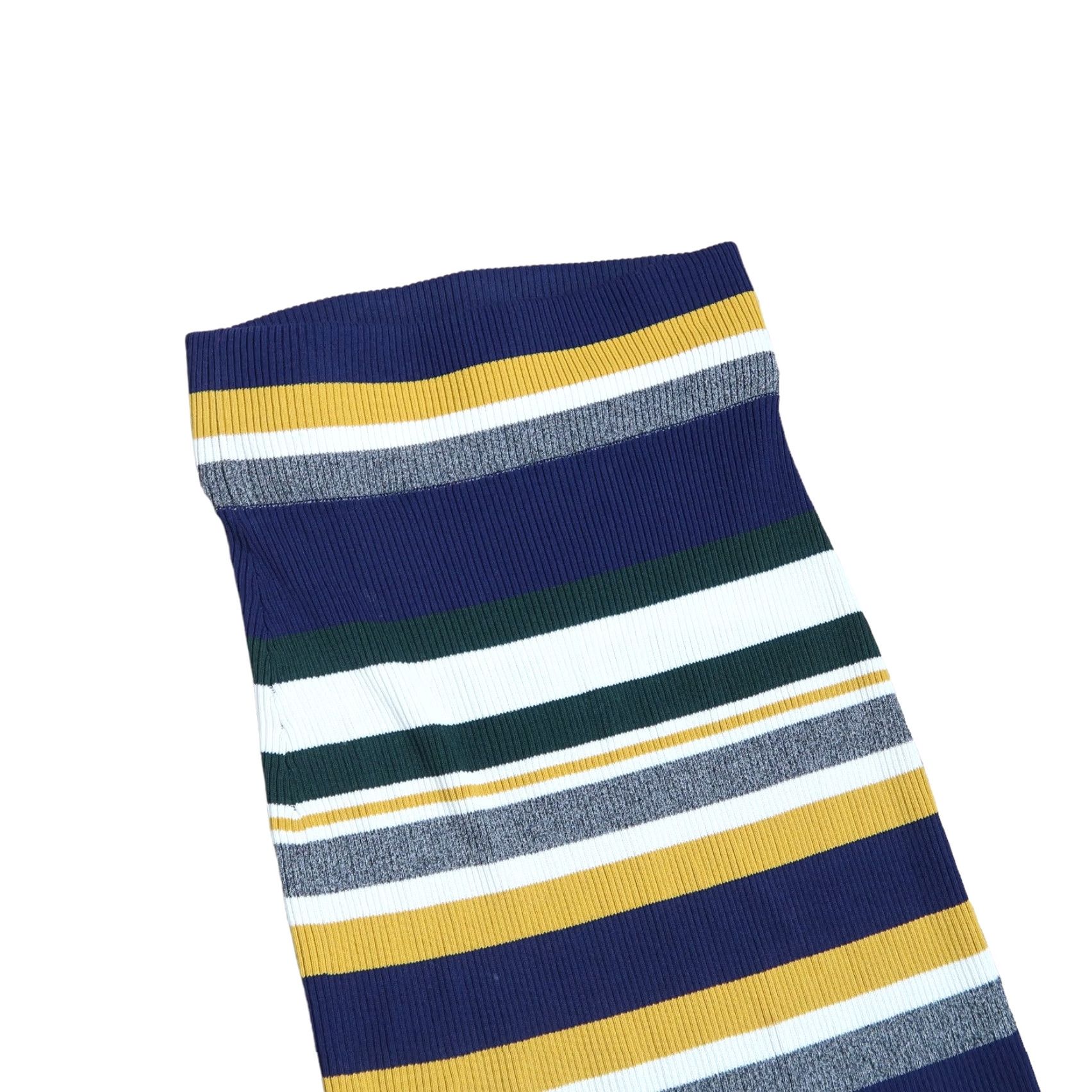 Vintage Callahan Greenwich navy blue yellow striped ribbed knit midi skirt S Women Regular MIDI Skirt Striped Knit Spring Girls Mens Size 28" / US 6 / IT 42 - 2 Thumbnail